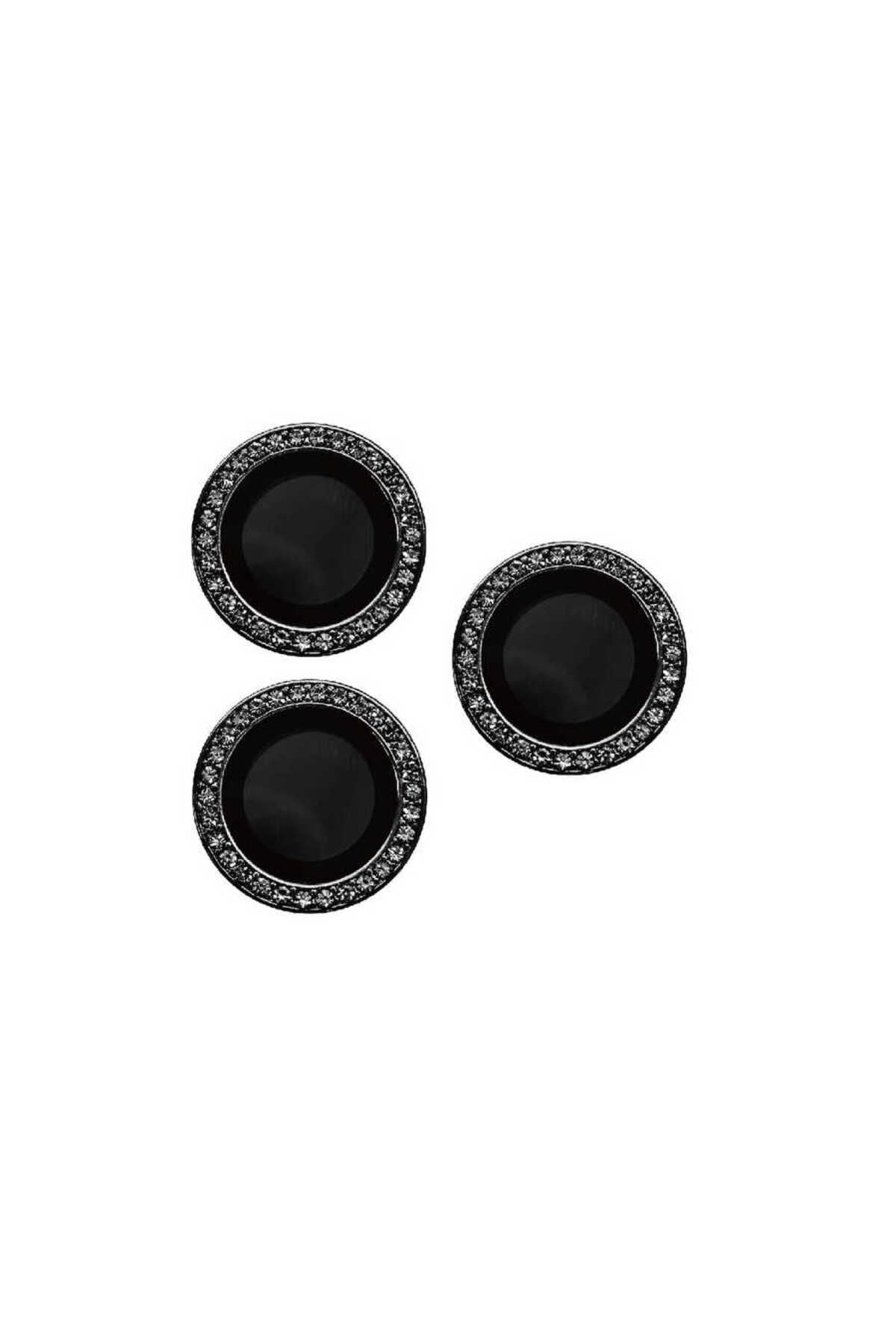 iPhone 15 Pro Max Uyumlu Zore CL-06 Kamera BRT Koruyucu-Siyah