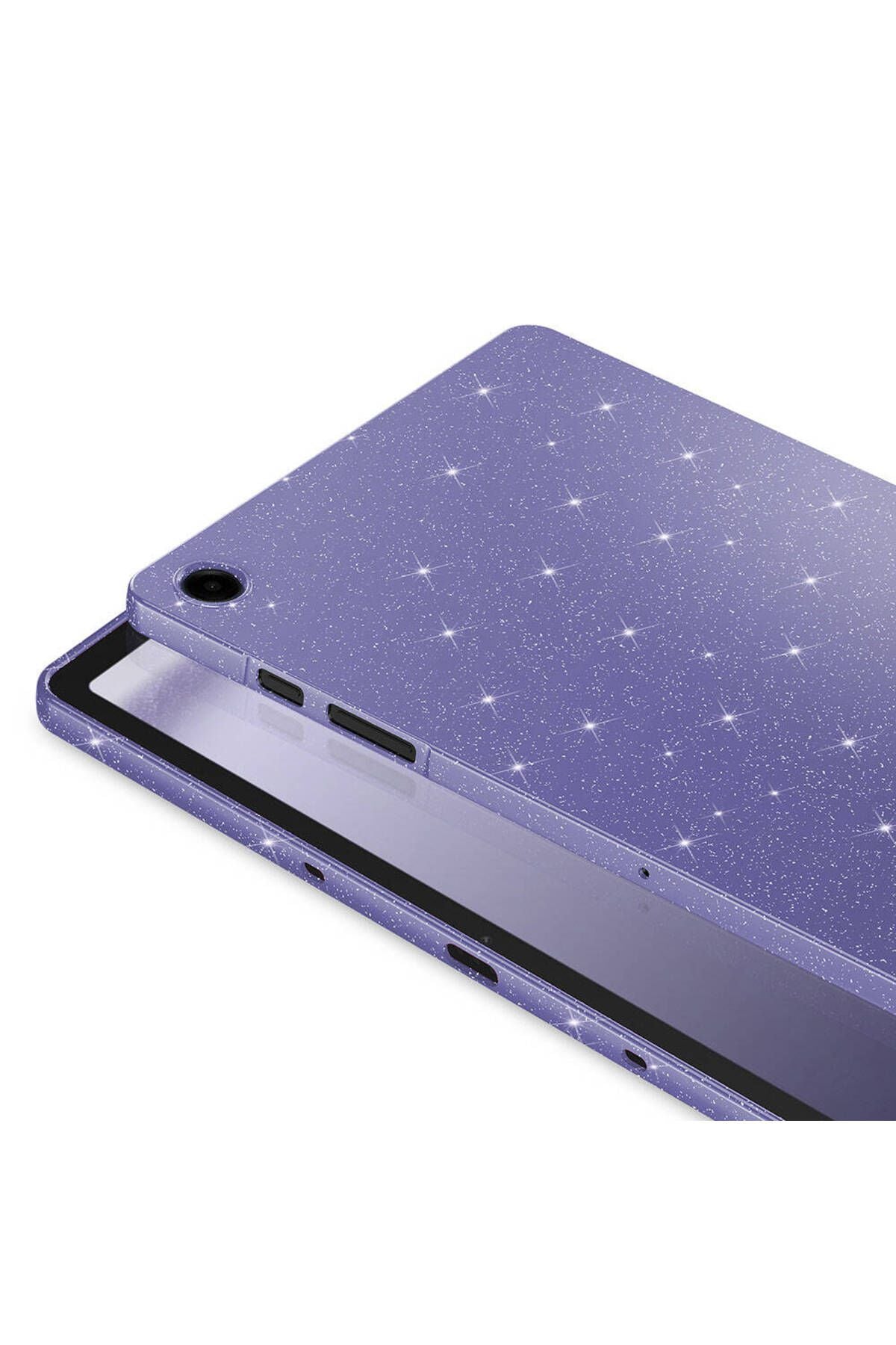 Galaxy Tab S9 Simli Parlak Görünümlü Uyumlu Zore Tablet Koton Kılıf-Pembe Koyu