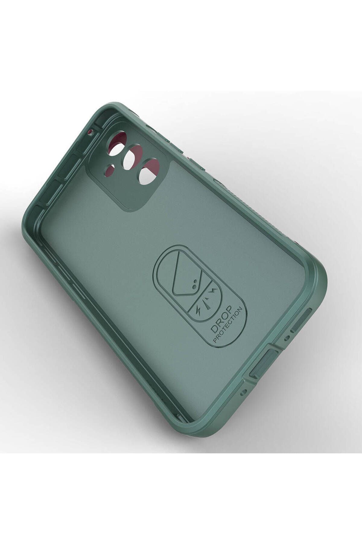 Galaxy A54 Kılıf Esnek TPU Oyuklu Arka Yüzey Tasarımlı Zore Etnik Silikon Kapak - Lacivert