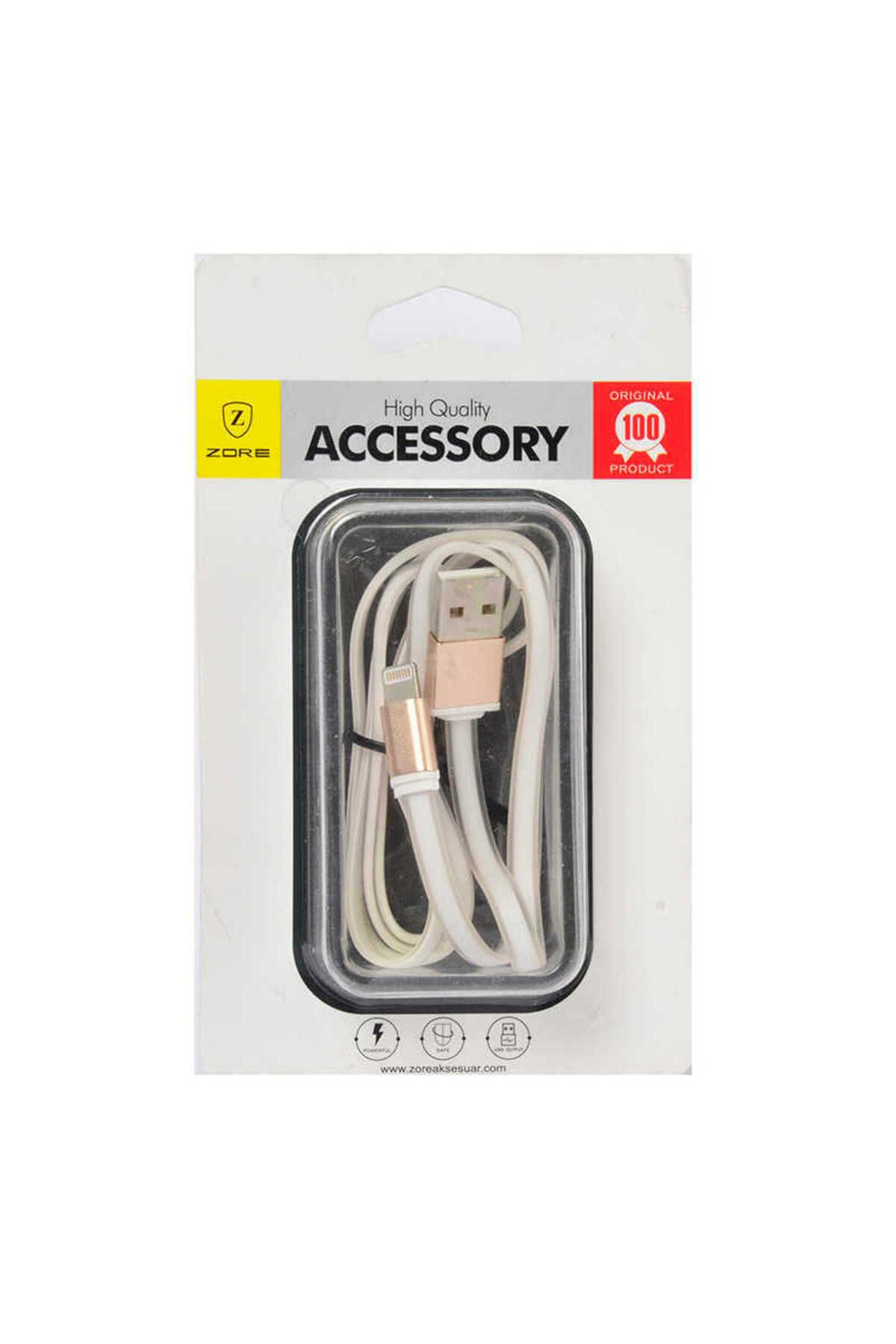 Beyaz High Speed Lightning Usb Kablo-Zore