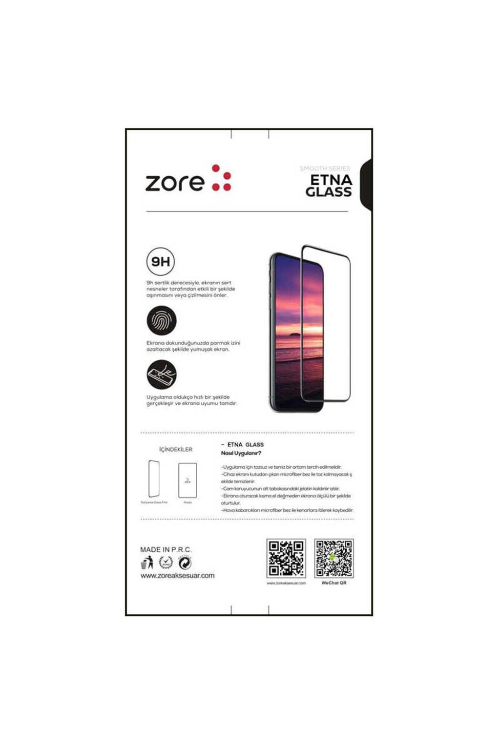 iPhone 15 Uyumlu Zore Etnaa Cam Ekran Koruyucu