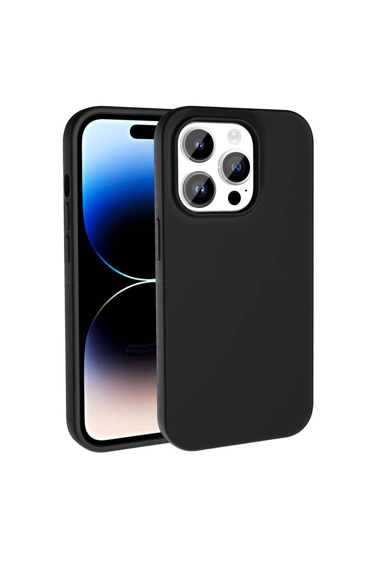 iPhone 15 Pro Max Kılıf Magsafe Şarj Özellikli Sıvı Teknolojili Silinebilir Sert Zore Kivi Kapak-Koy