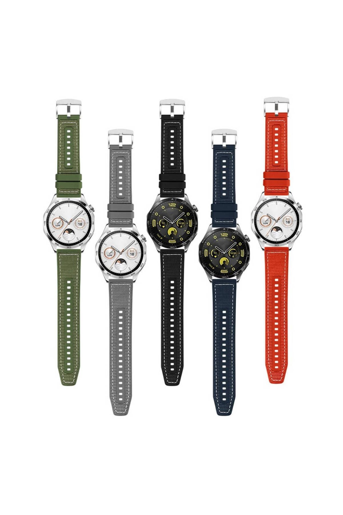 Galaxy Watch 46mm Uyumlu TCG KRD-102 22mm Silikon Kordon-Mavi