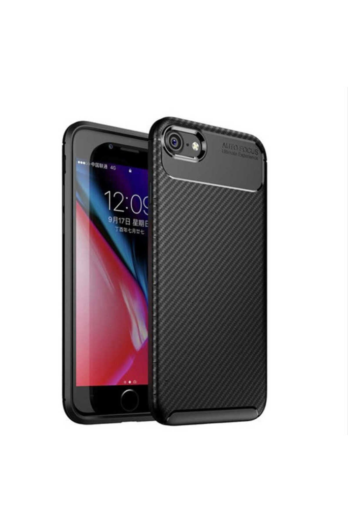 iPhone SE 2022 Uyumlu Zore Negro Silikon Kılıf-Kahverengi