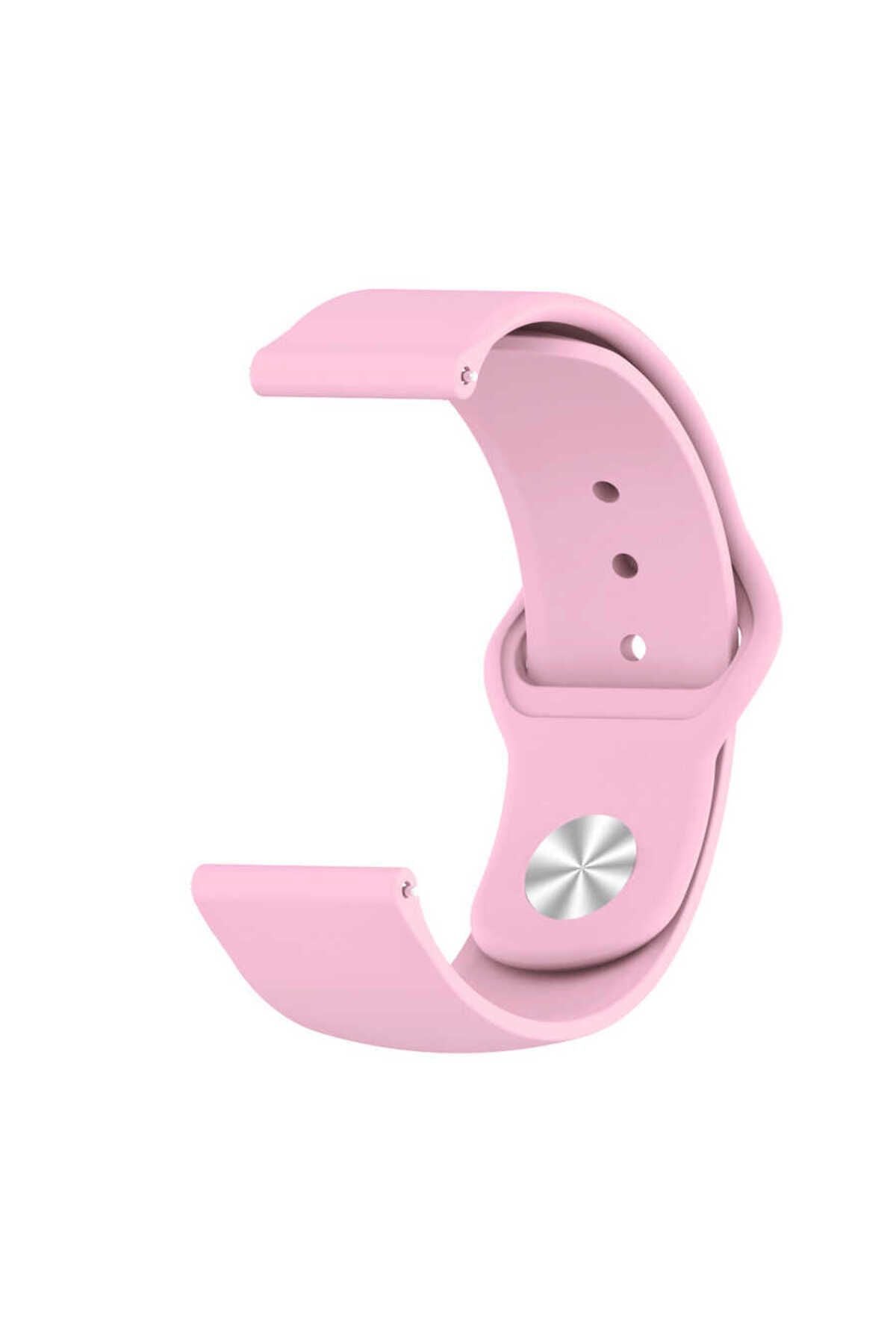 Galaxy Watch Active 2 40mm KRD-11 20mm Uyumlu Zore Kordon-Pembe