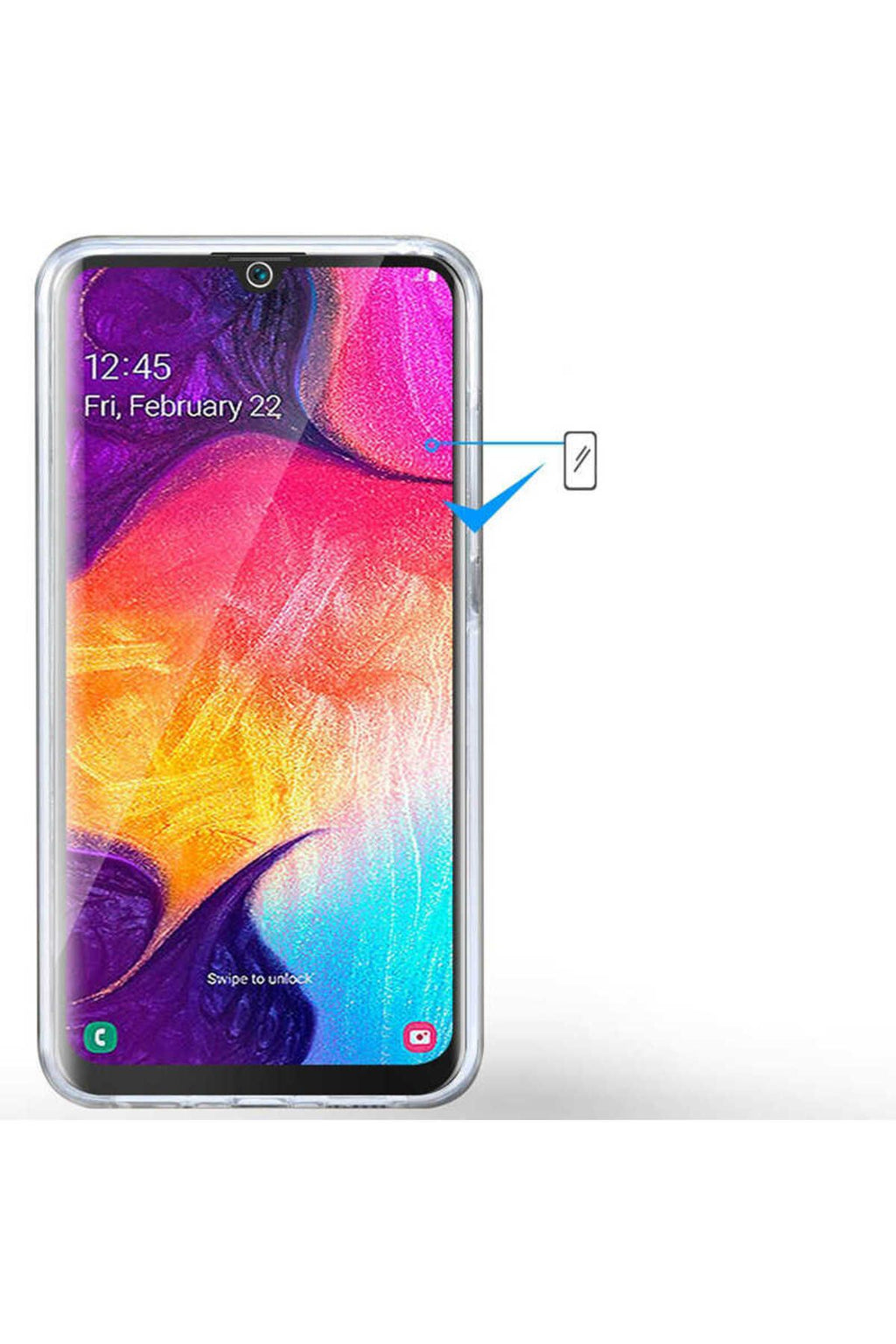 Galaxy A02 Kılıf Zore Enjoy Kapak-Renksiz