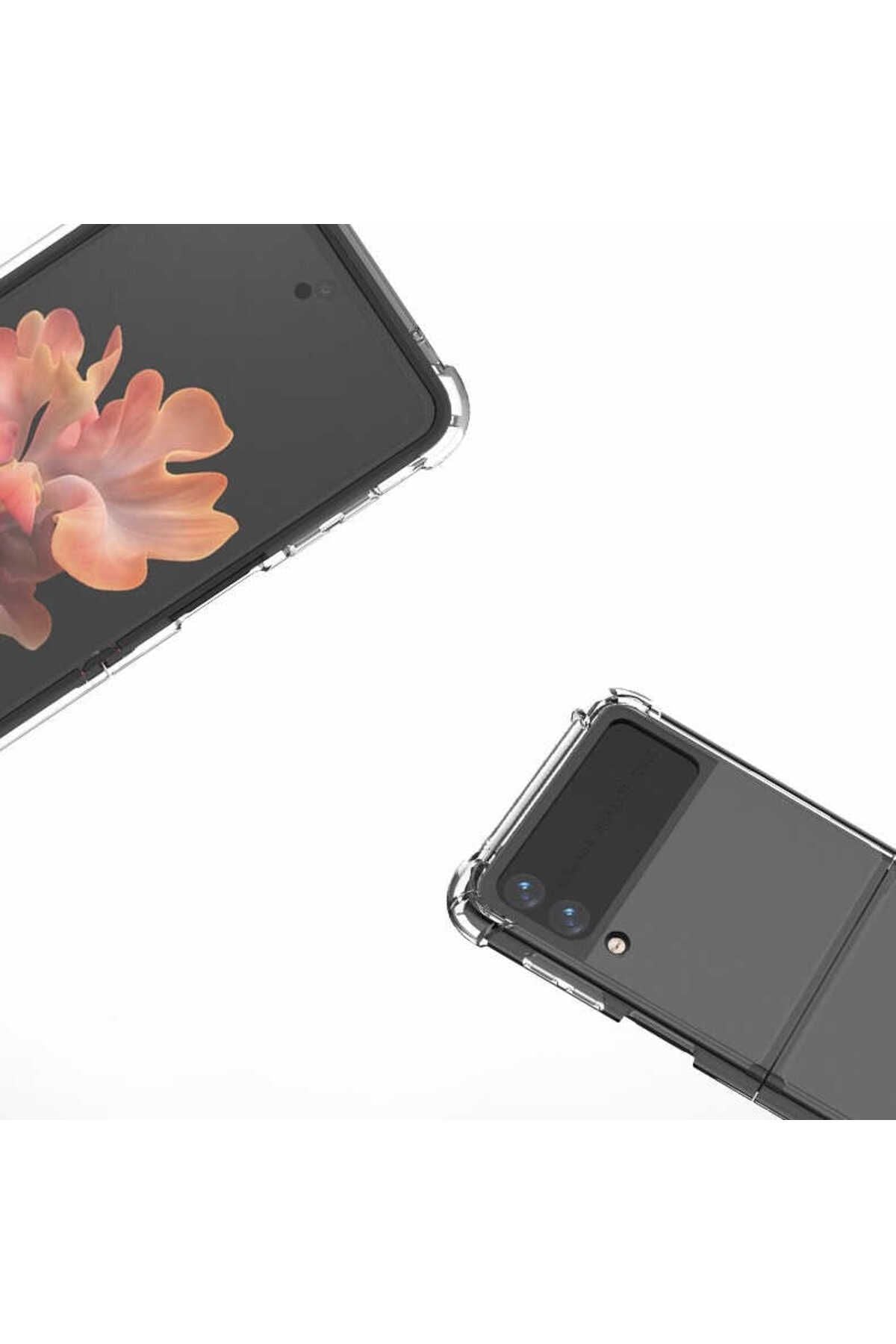 Galaxy Z Flip 4 Uyumlu Zore Nitro Anti Shock Silikon-Renksiz