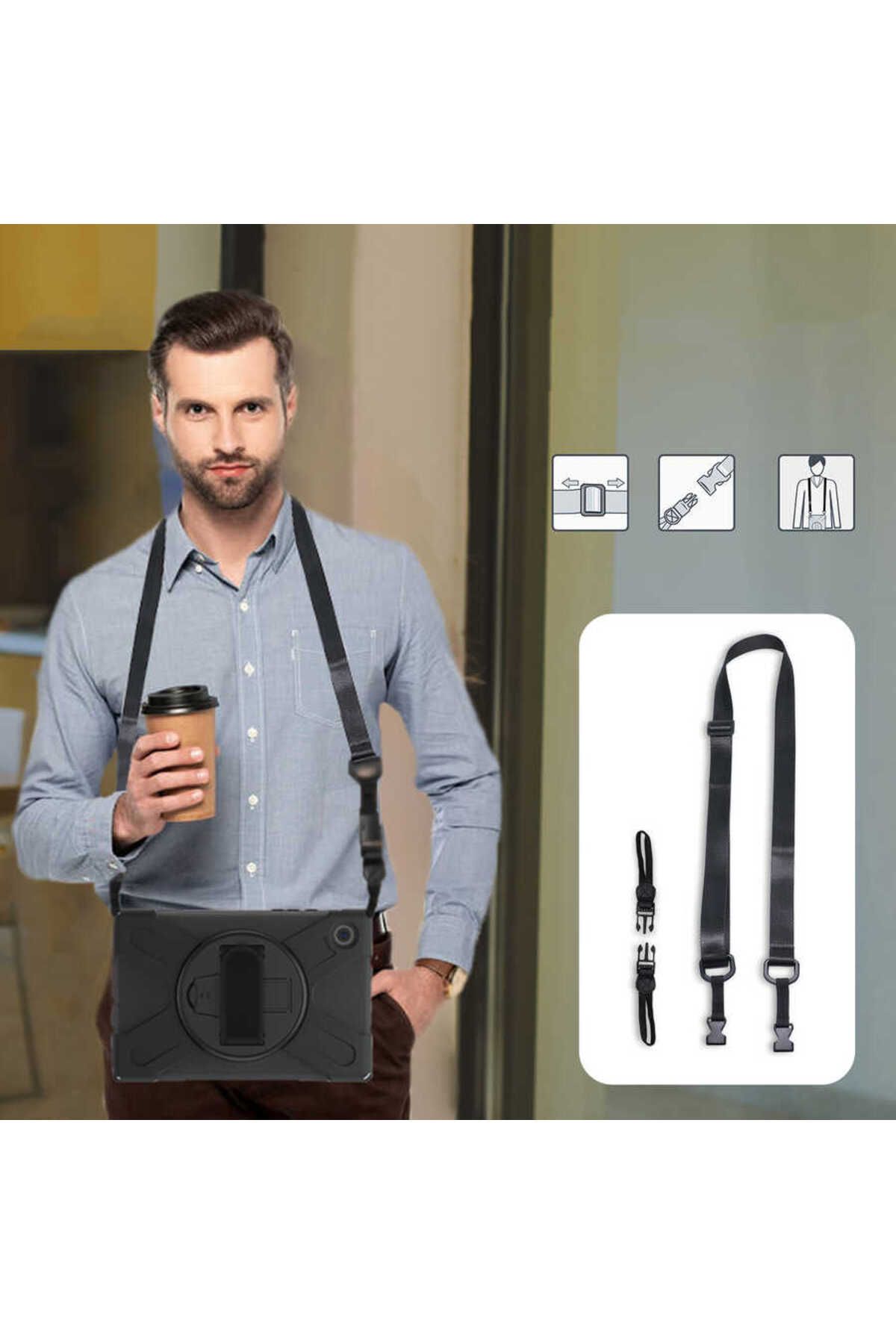 Galaxy Tab A8 10.5 SM-X200 (2021) Zore Defender Tablet Silikon - Siyah