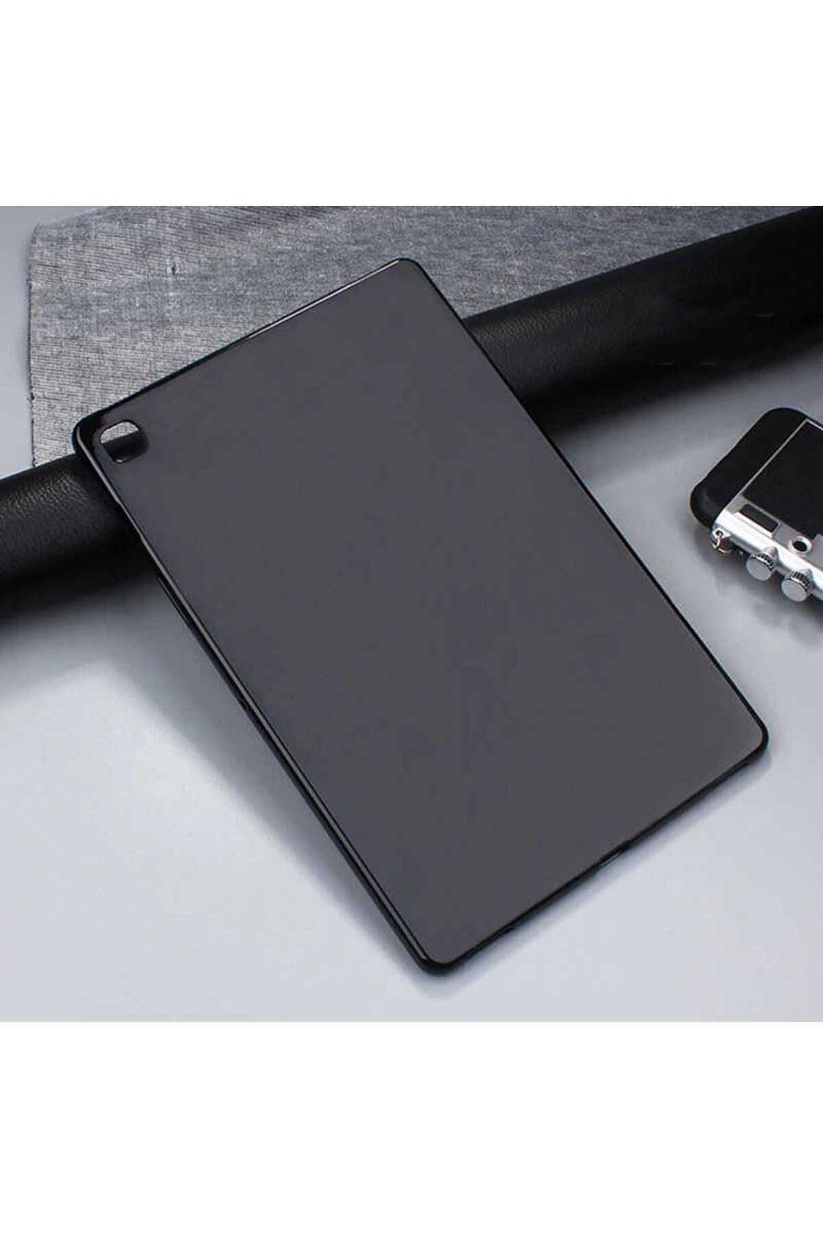 Galaxy Tab S6 Lite P610 Kılıf  Uyumlu Zore Tablet Süper Silikon Kapak-Siyah