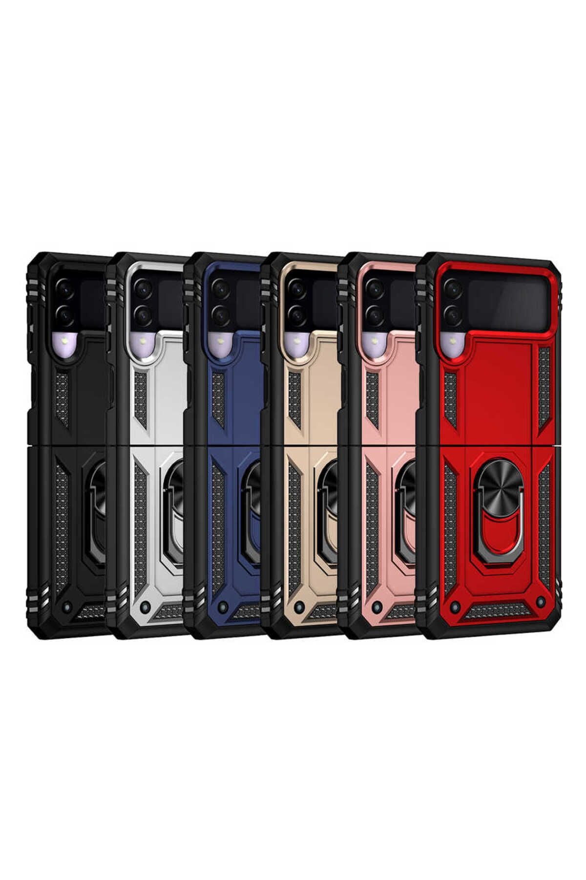 Galaxy Z Flip 3 Kılıf Zore Vega Kapak - Rose Gold