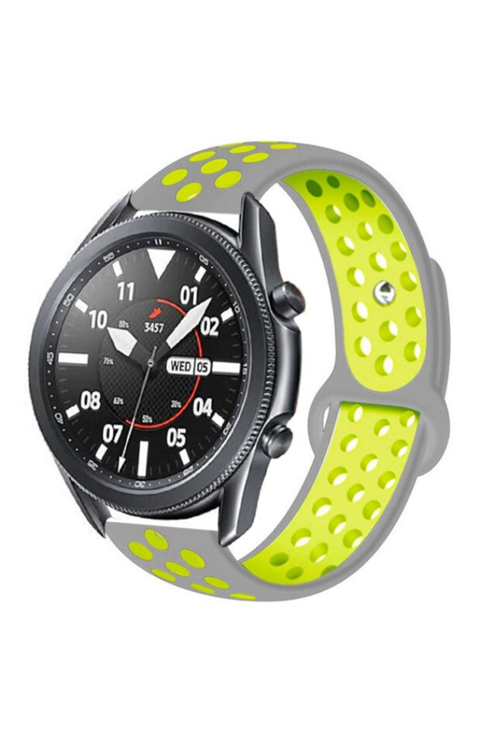 Galaxy Watch 46mm (22mm) KRD-02 Uyumlu Zore Kordon-Siyah-Gri