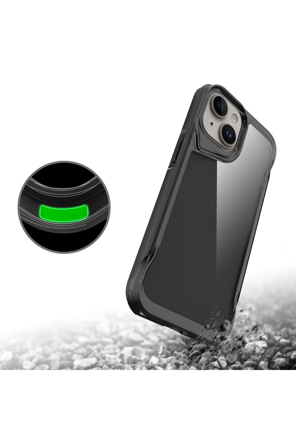 iPhone 15 Uyumlu Zore T-Max Kılıf-Koyu Gri