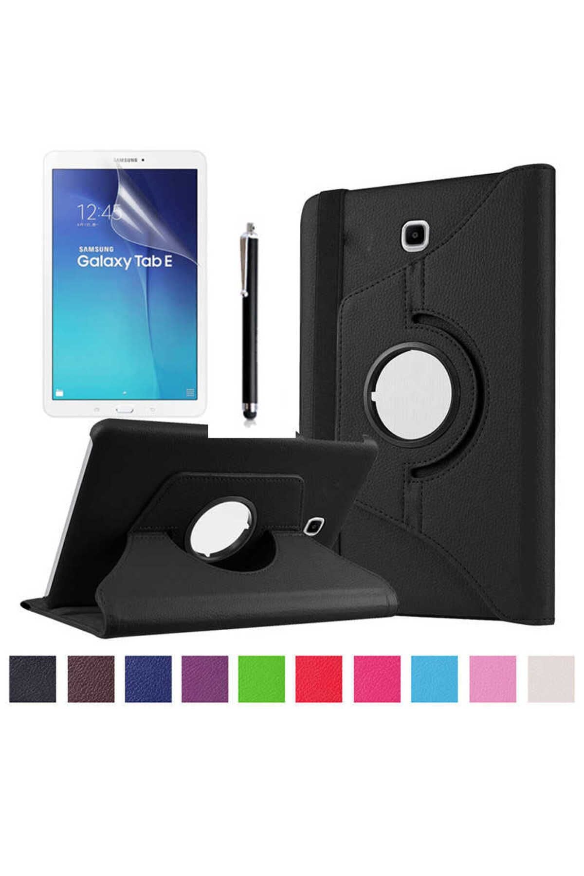 Galaxy Tab S 8.4 T700  Uyumlu Zore Dönebilen Standlı Kılıf-Mor