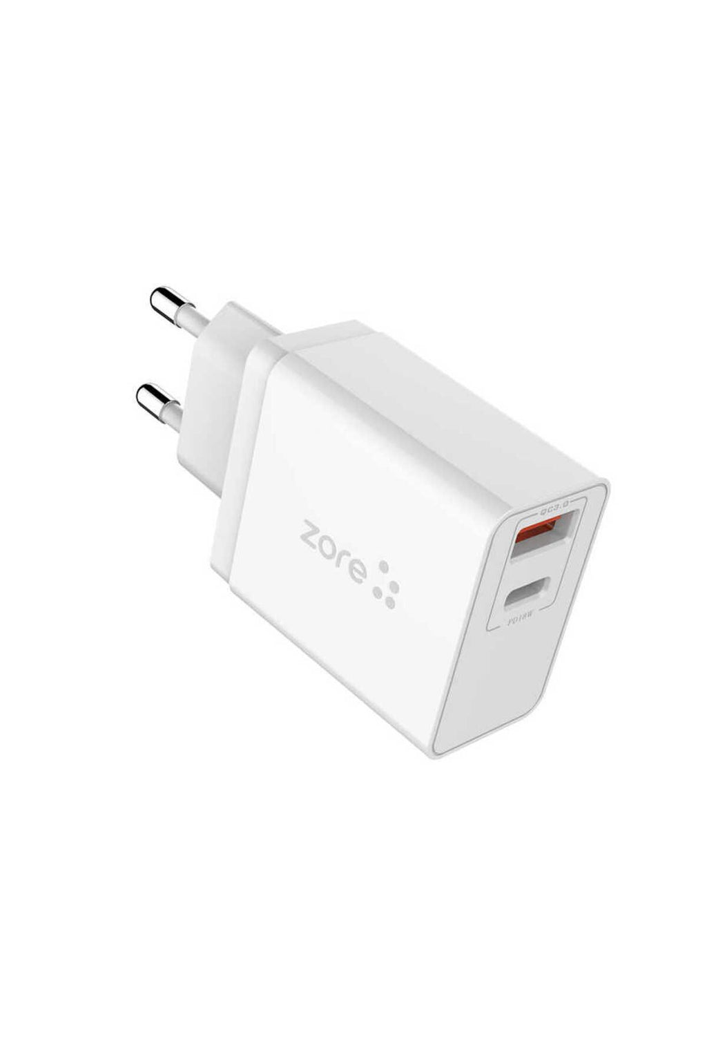 Beyaz XMac Serisi ZR-X2 Seyahat Şarj Başlığı-Zore