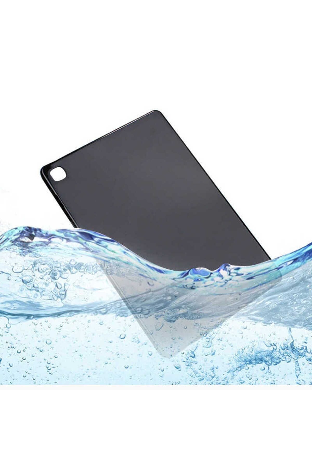 Galaxy Tab S6 Lite P610 Kılıf  Uyumlu Zore Tablet Süper Silikon Kapak-Siyah