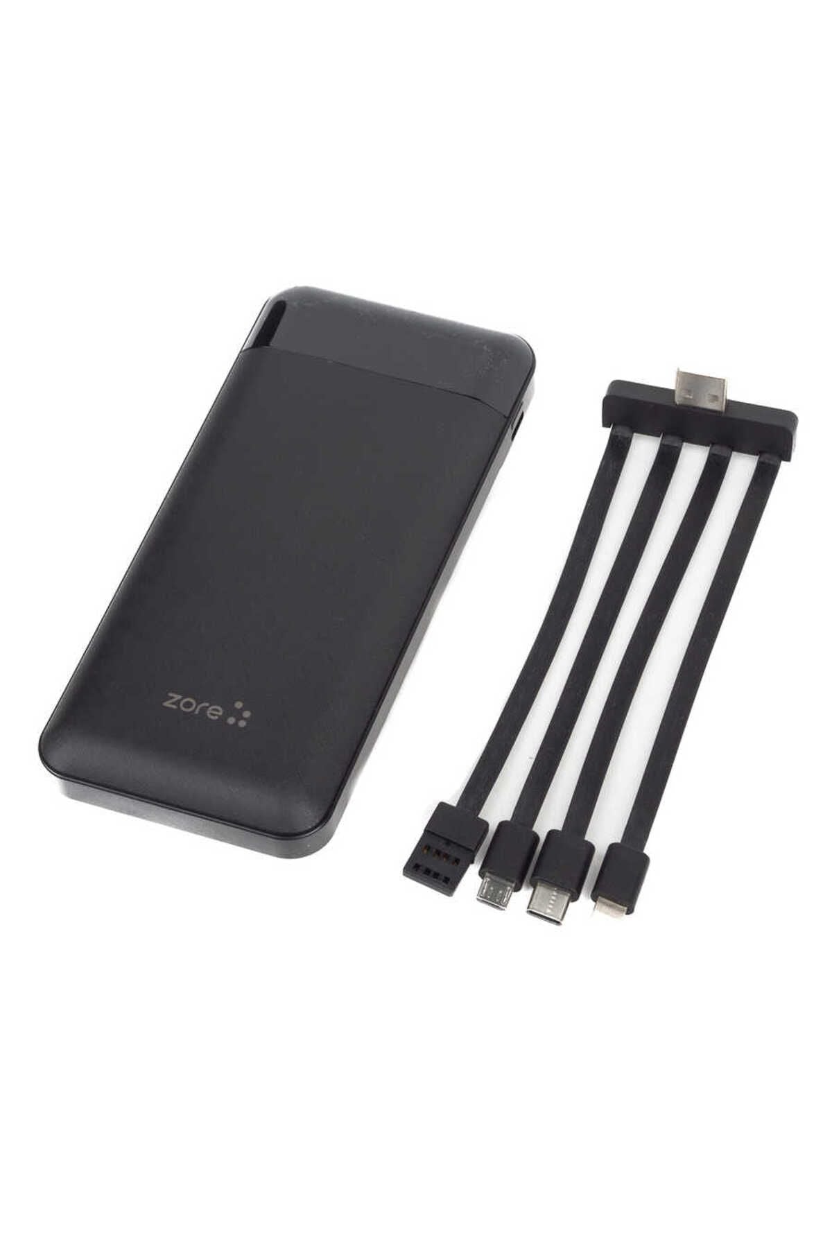 ZR-PW01 Type-C - Micro - Lightning Led Göstergeli Taşınabilir Powerbank 10000 mAh