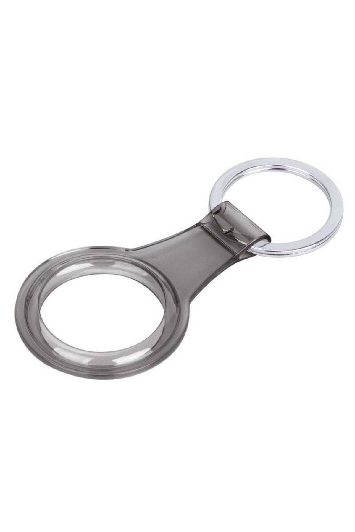 Airtag 07 Uyumlu Silikon Anahtarlık-Pembe