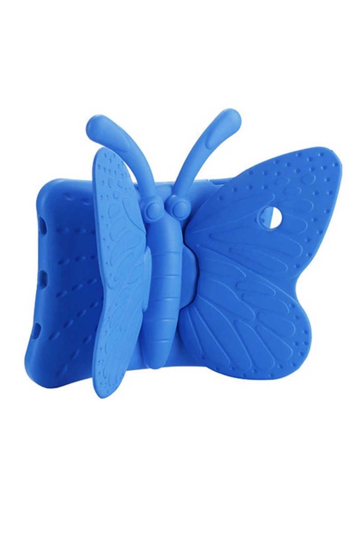 iPad Mini 5. Nesil  Uyumlu Zore Butterfly Standlı Tablet Kılıf-Mavi
