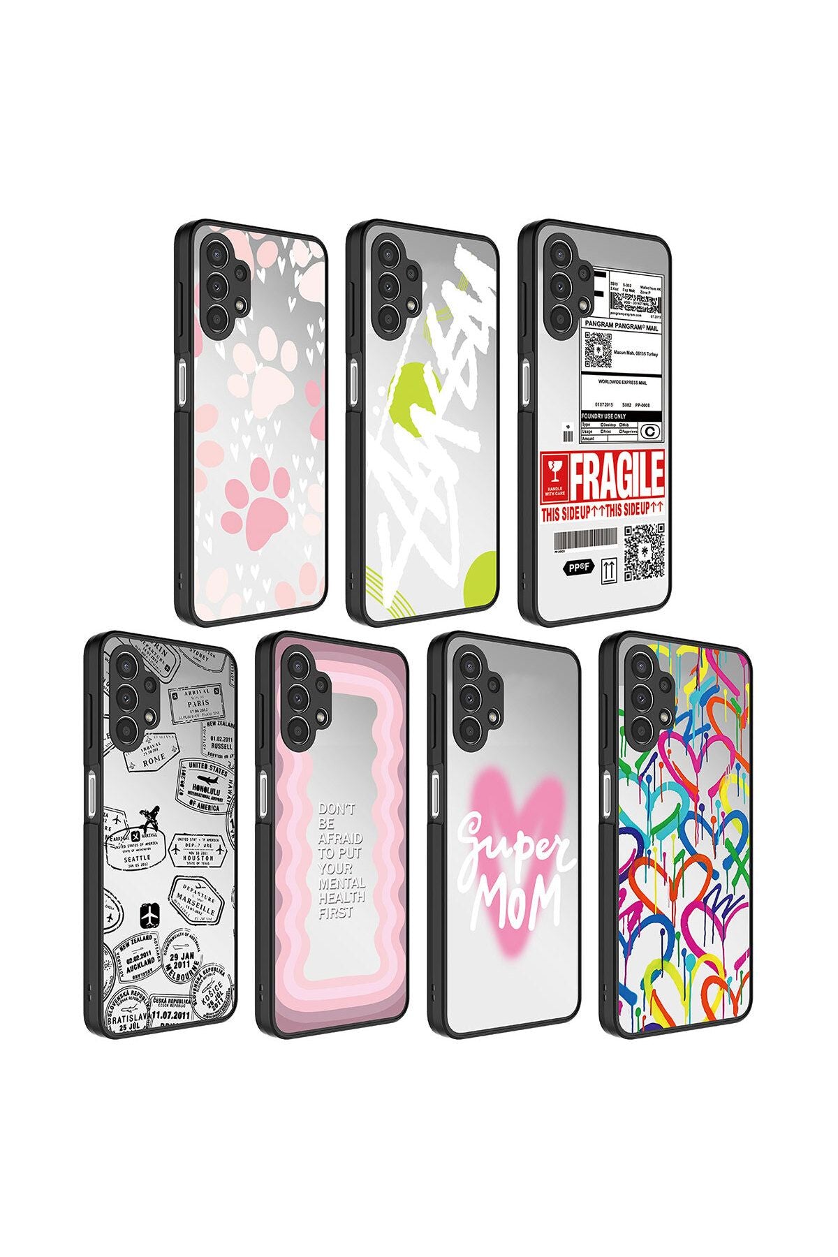 Galaxy A32 4G Kılıf Aynalı Desenli Kamera Korumalı Parlak Zore Mirror Kapak - Ayna