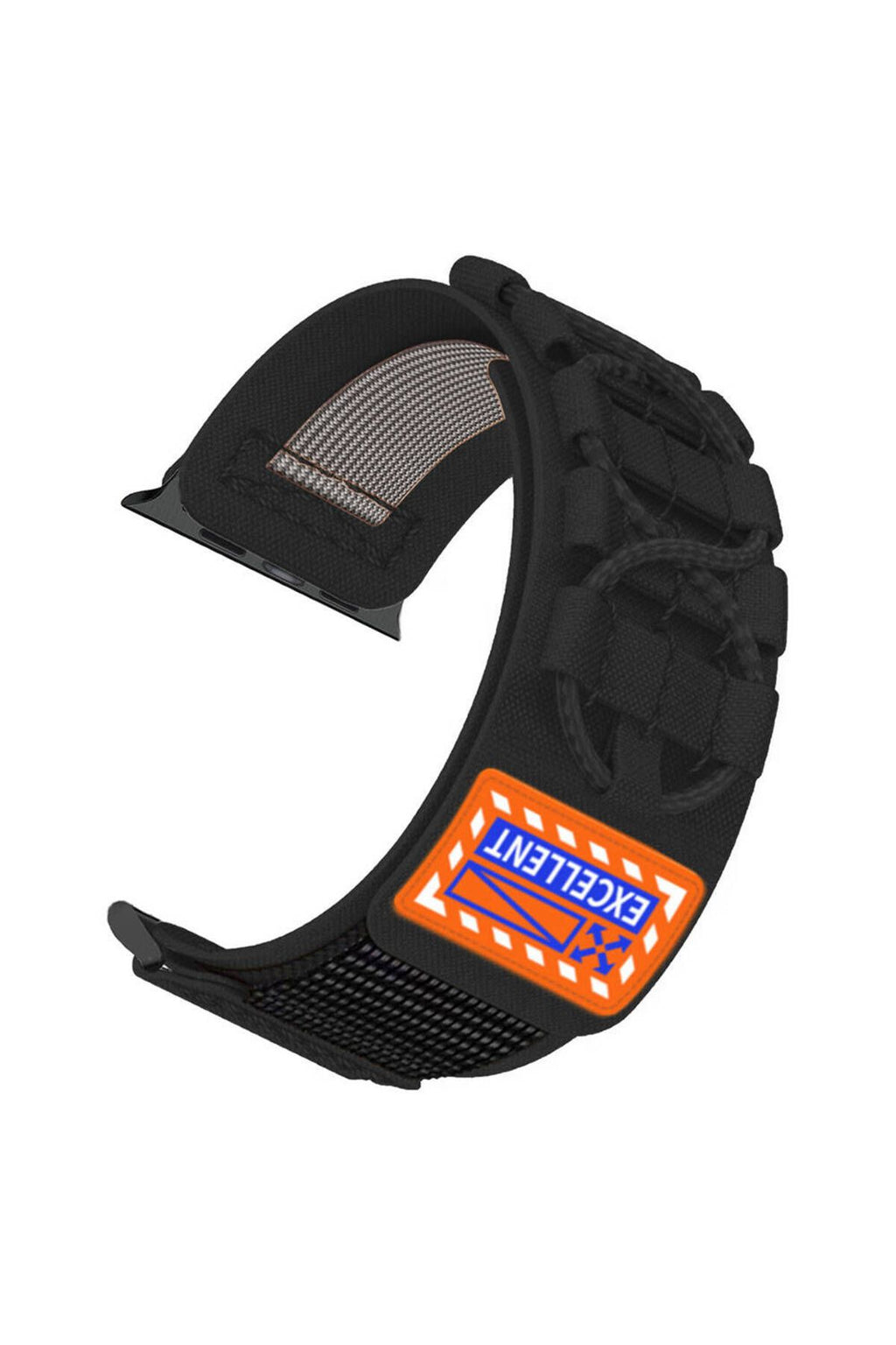 Apple Watch 44mm Zore KRD-112 Orbital Örgülü Halat Tasarımlı Naylon Kumaş Hasır Kordon-Mavi