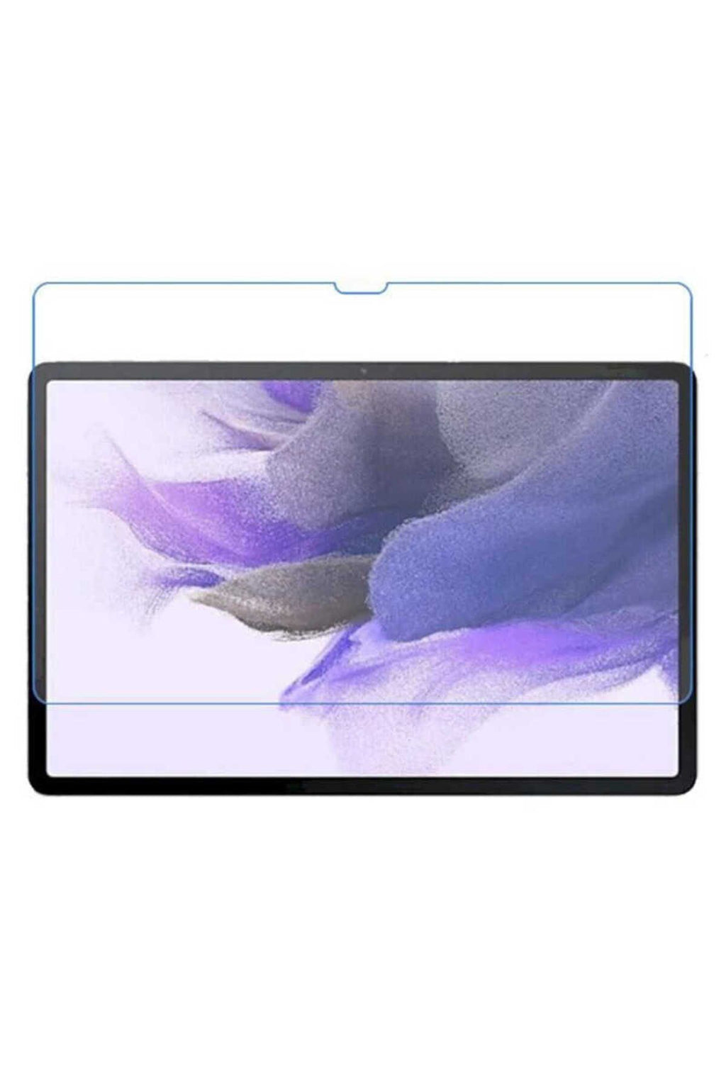 Galaxy Tab S7 FE LTE (T737-T736-T733-T730) Uyumlu Zore Tablet Temperli Cam Ekran Koruyucu-Renksiz
