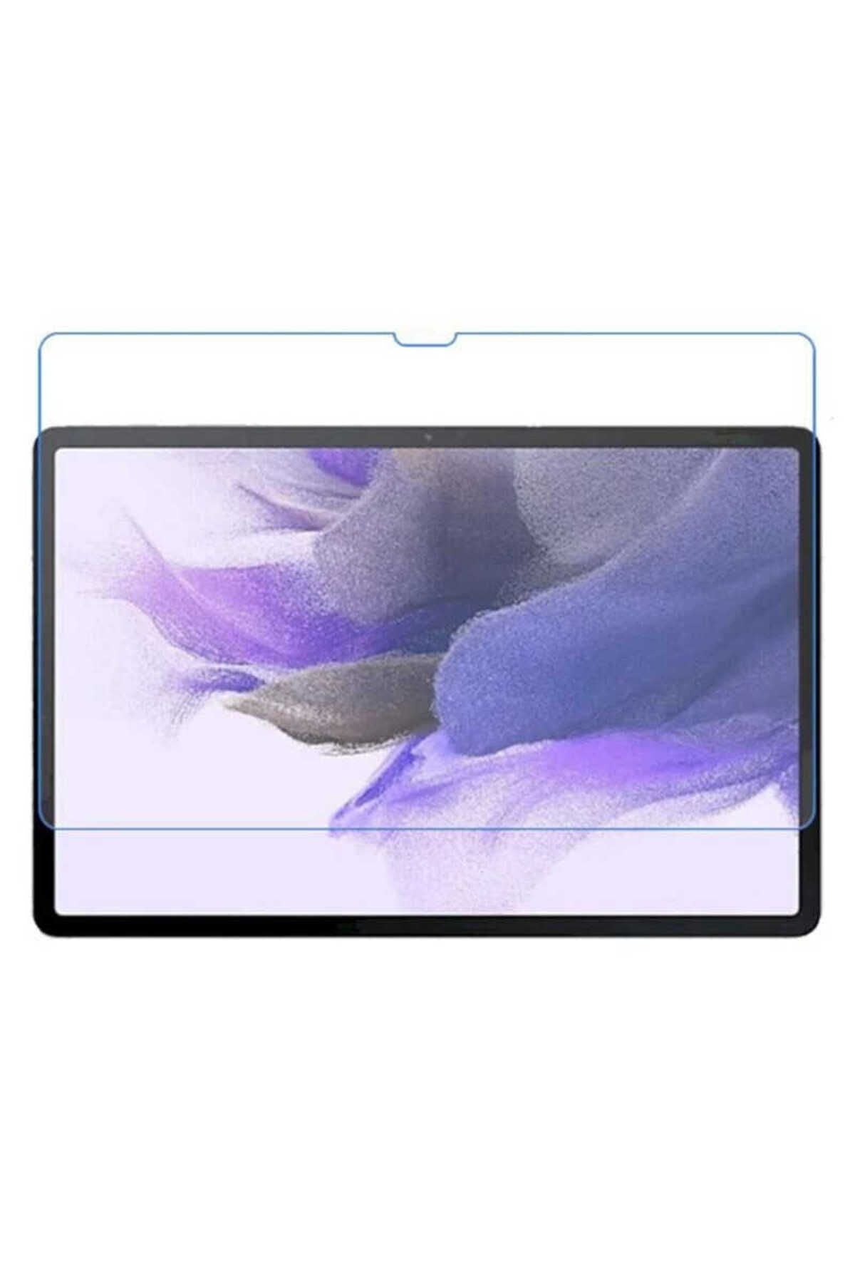 Galaxy Tab S7 FE LTE (T737-T736-T733-T730) Uyumlu Zore Tablet Temperli Cam Ekran Koruyucu-Renksiz