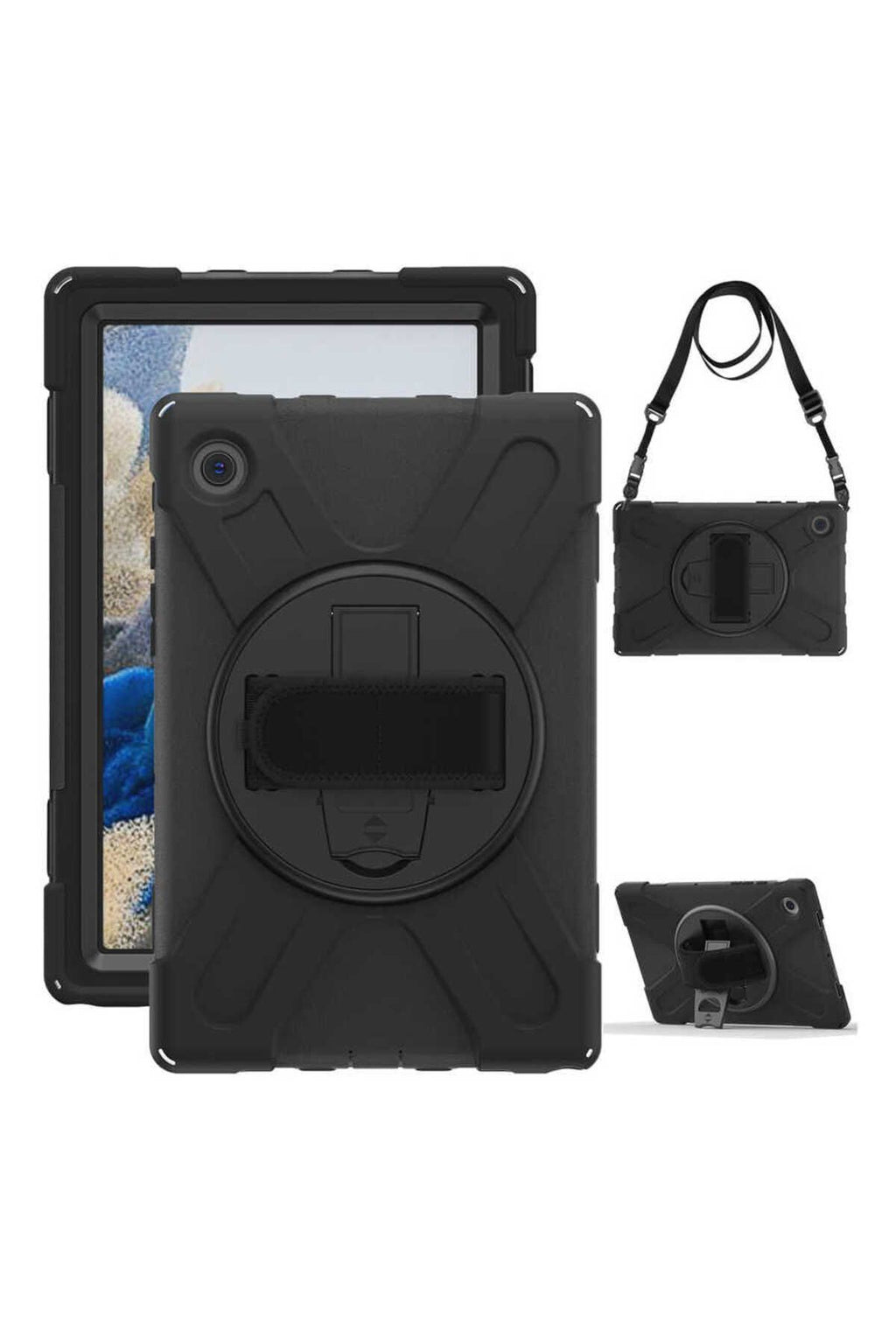 Galaxy Tab A8 10.5 SM-X200 (2021) Zore Defender Tablet Silikon - Siyah