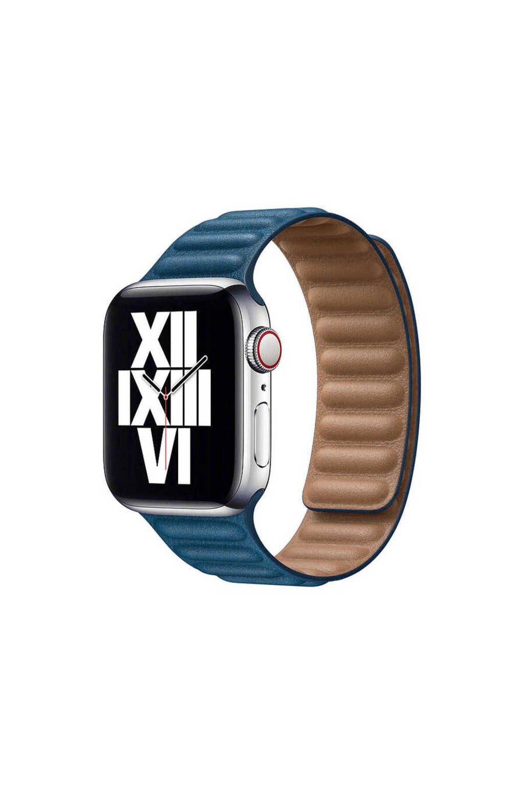 Watch Ultra 49mm Kordon Uyumlu KRD-34 Deri Strap Kayış CLO- Lacivert