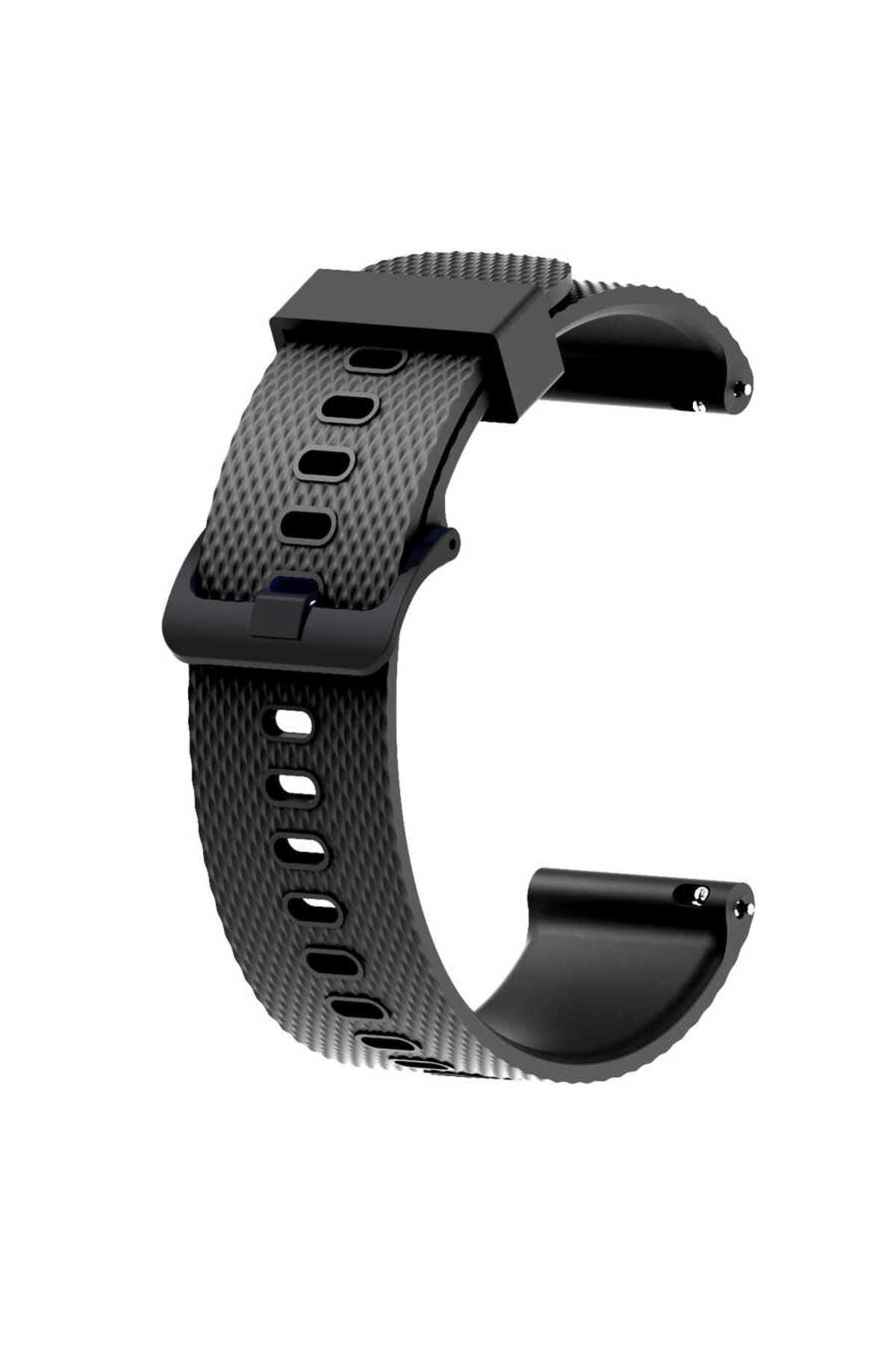 Galaxy Watch Active 2 44mm KRD-46 20mm Uyumlu Zore Kordon Siyah