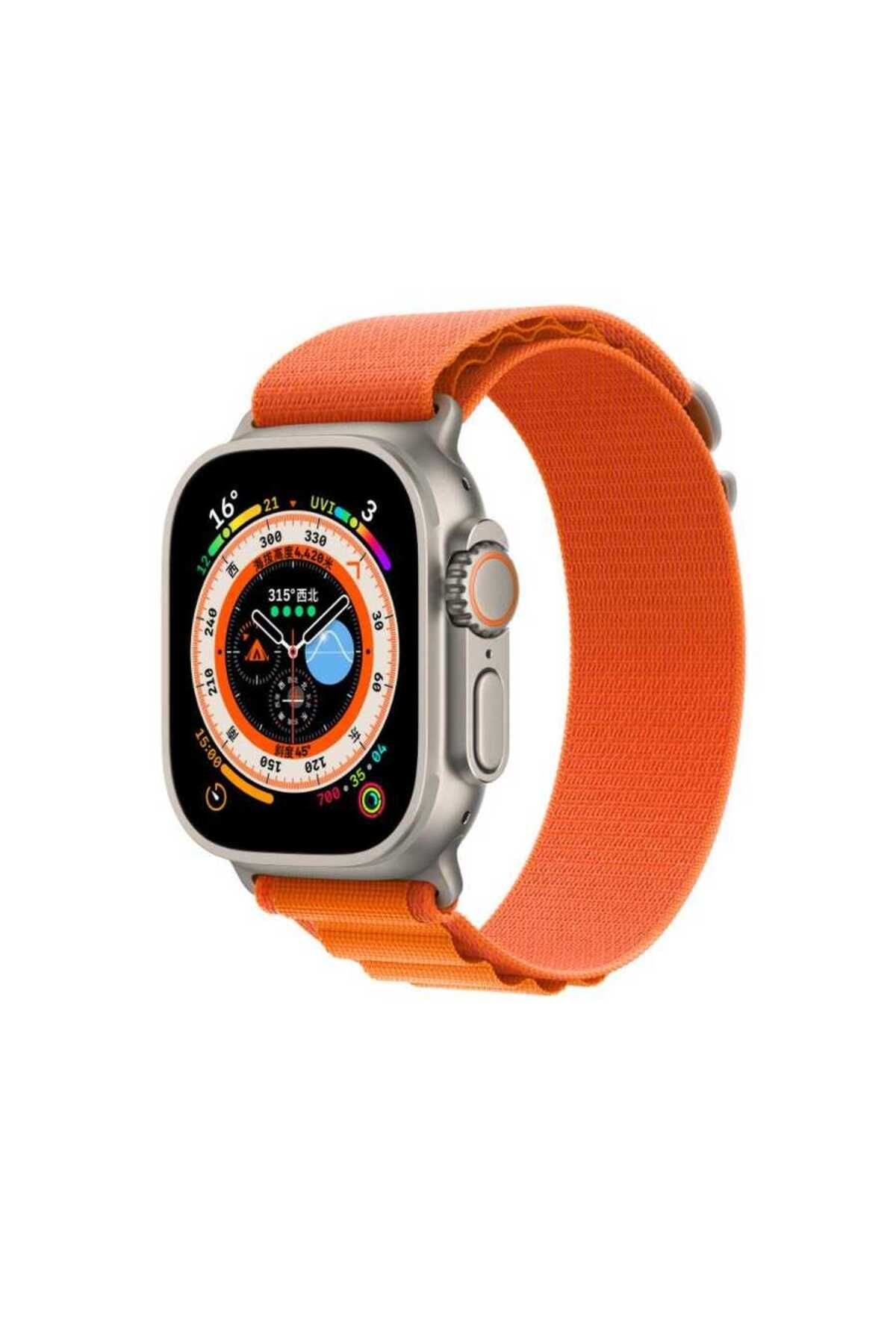 Watch Ultra 49mm Uyumlu KRD-74 Hasır Zore Kordon-Mor