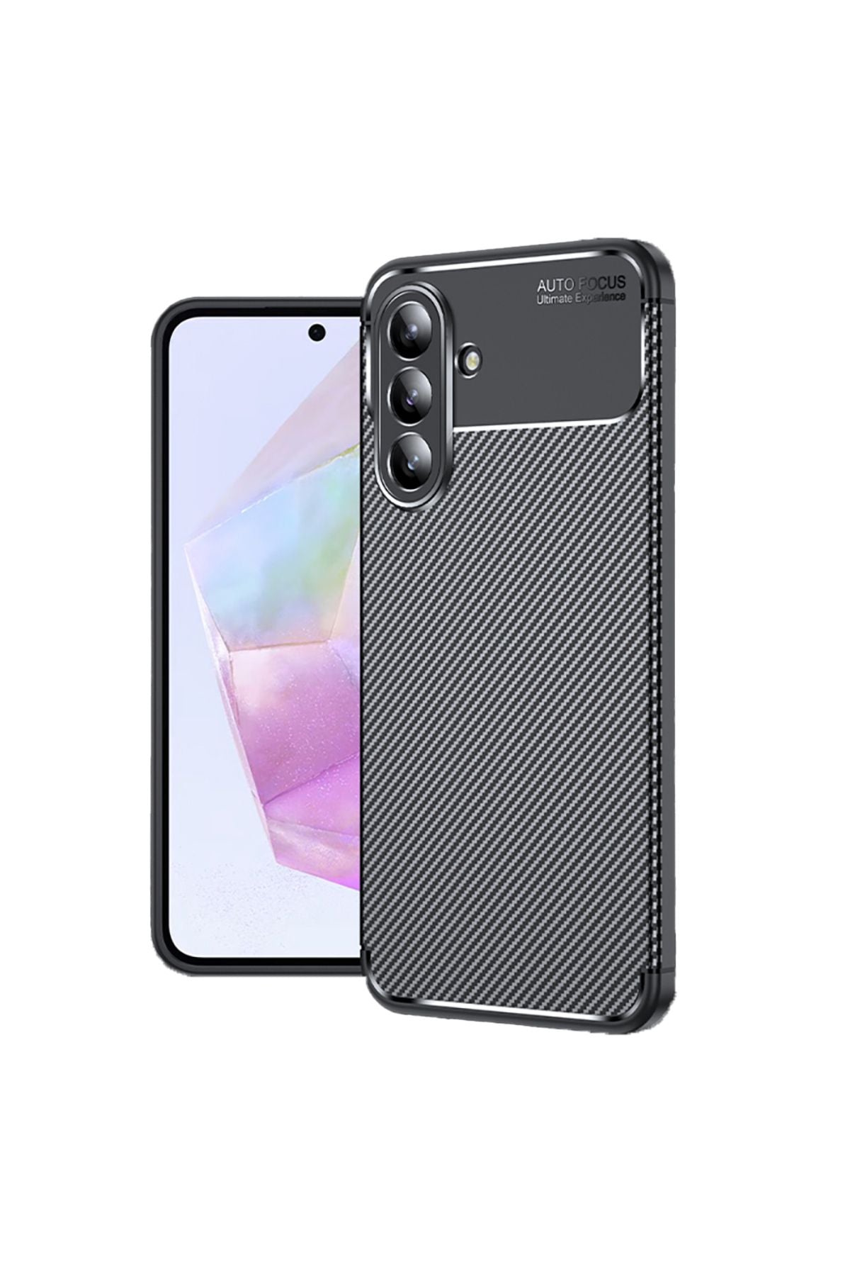 Galaxy A36 Kılıf Zore Negro Silikon Kapak - Siyah