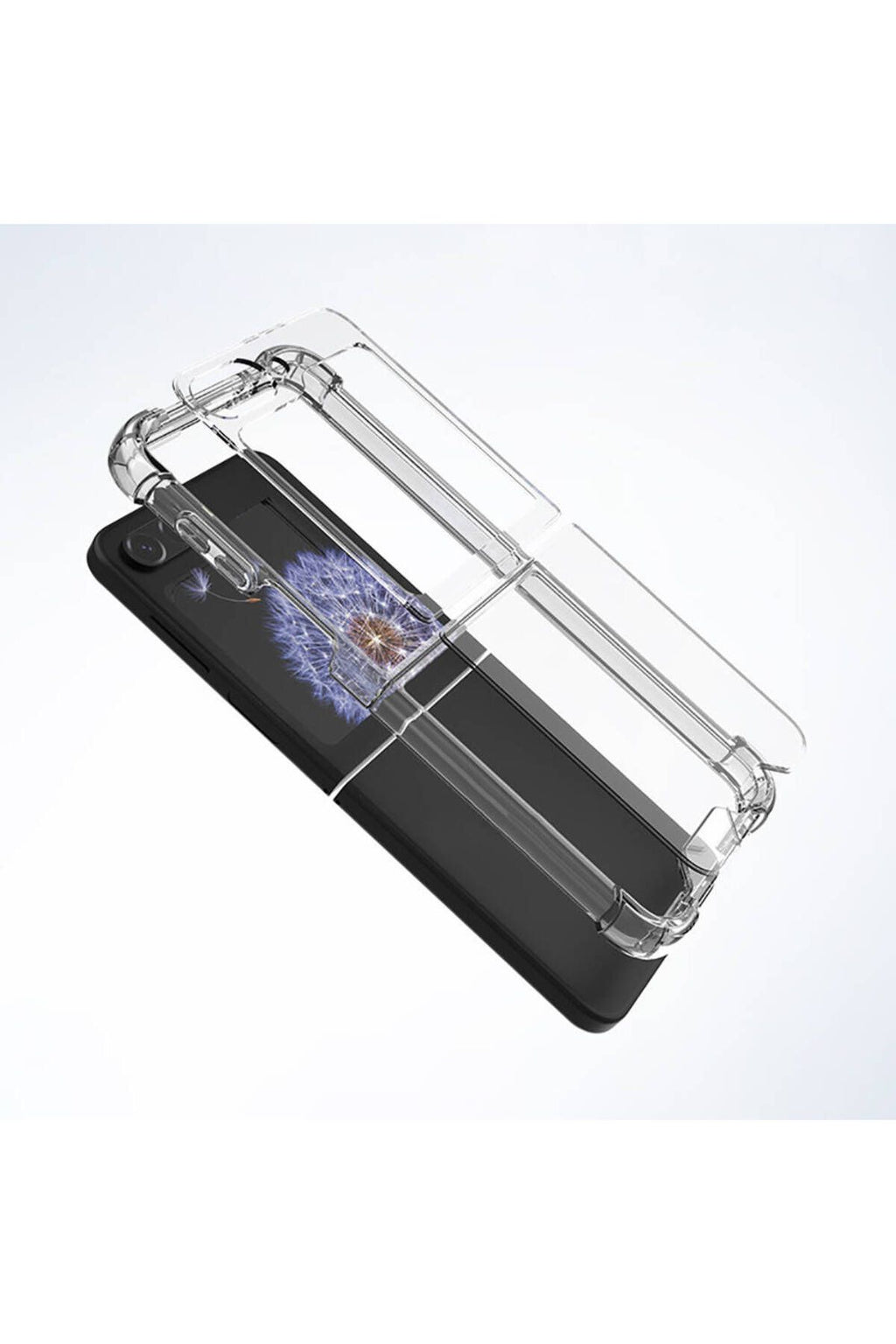 Galaxy Z Flip 6 Kılıf Zore Nitro Anti Shock Silikon - Şeffaf