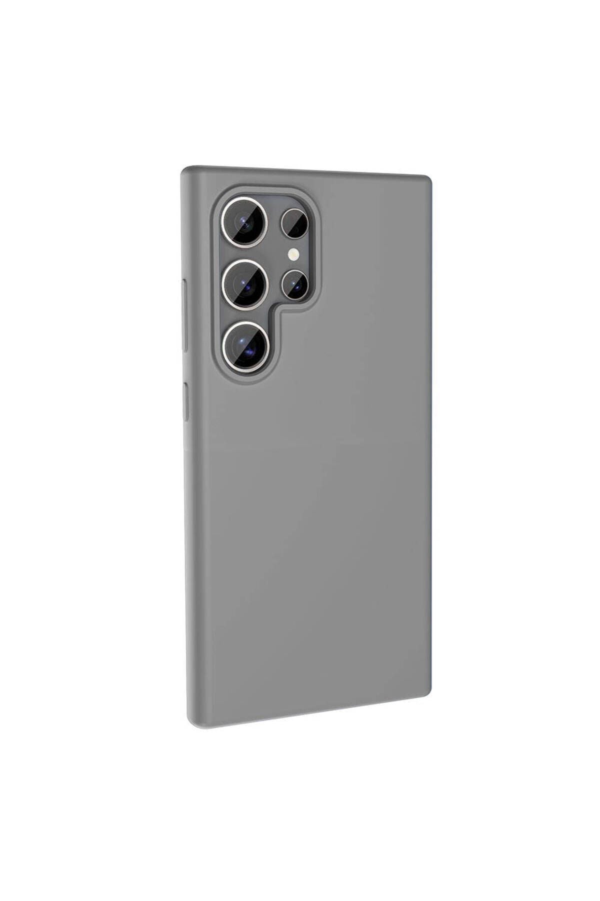 Galaxy S23 Ultra Kılıf Magsafe Şarj Özellikli Sıvı Teknolojili Silinebilir Sert Zore Kivi Kapak-Kırm