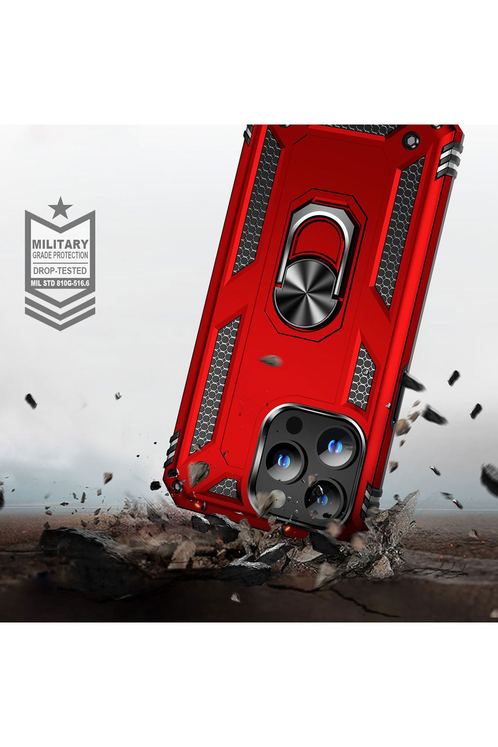 iPhone 15 Pro Uyumlu Zore Vega Kılıf-Kırmızı