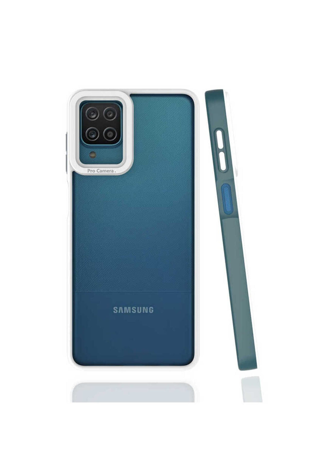 Galaxy A12 Uyumlu Lumena Mima Kapak-Koyu Yeşil