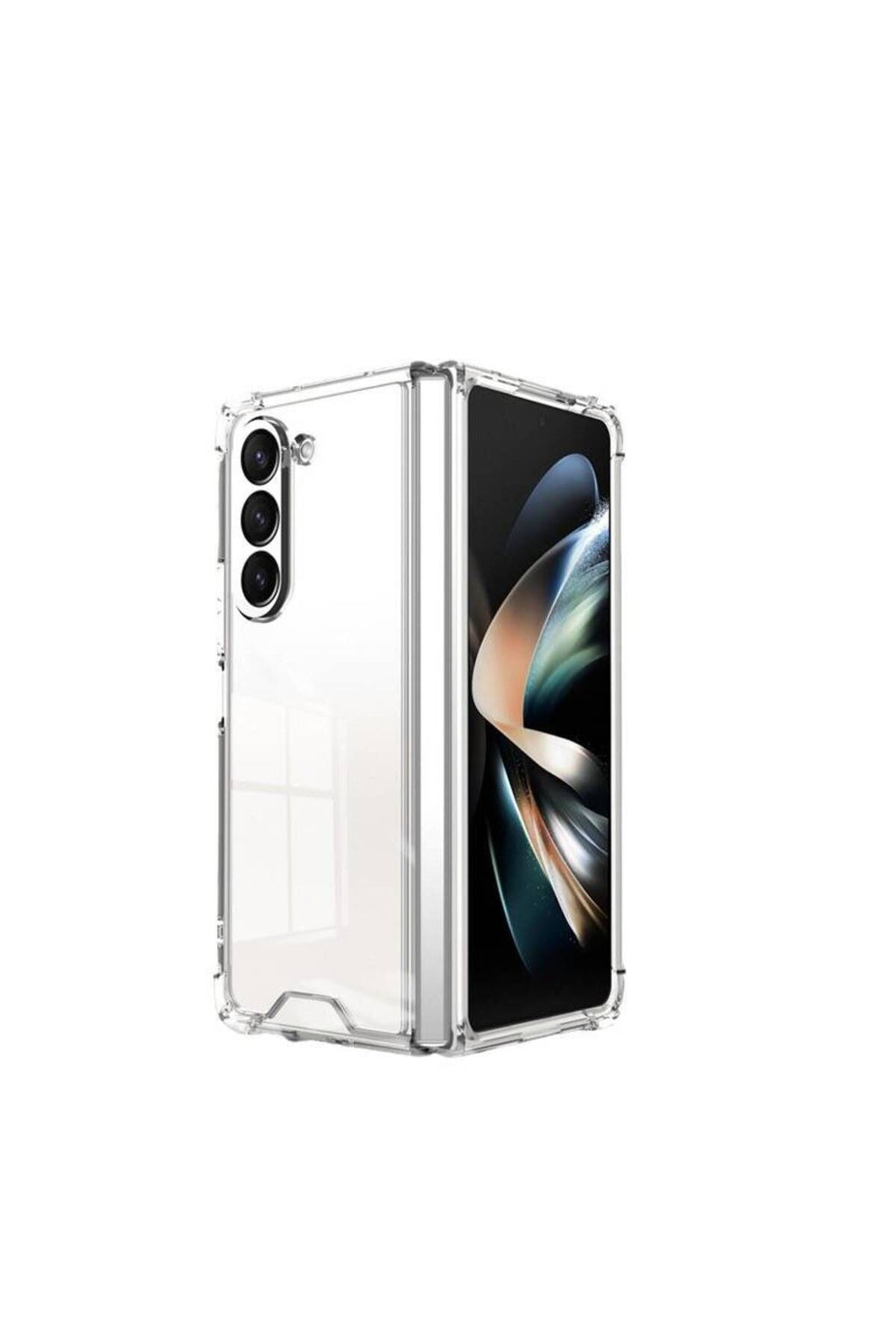 Galaxy Z Fold 5 - Uyumlu Hikmetli Nitro Anti Shock Silikon-Renksiz