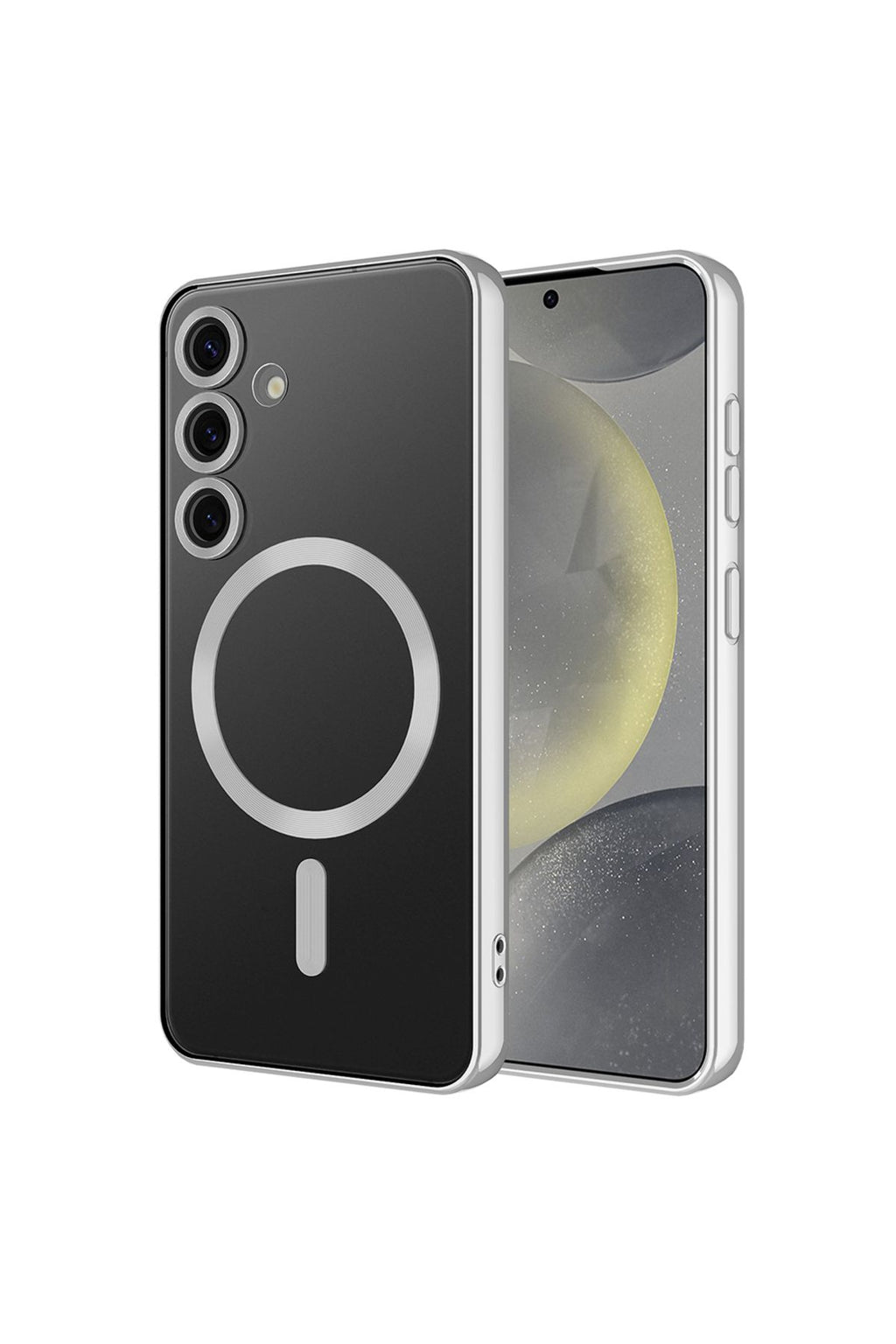 Galaxy S24 FE Uyumlu   Kılıf Kamera Korumalı  Wireless Şarj Özellikli Demre Kapak - Sierra Mavi