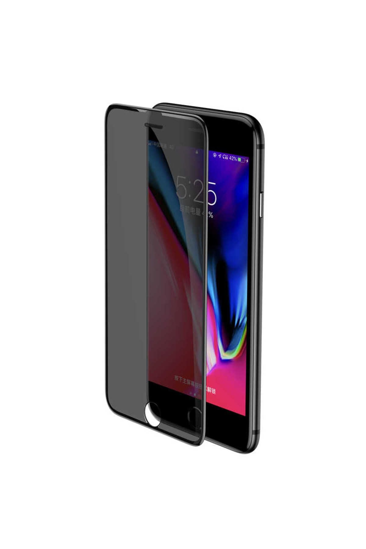 iPhone SE 2022 Uyumlu Zore Anti-Dust Privacy Temperli Ekran Koruyucu