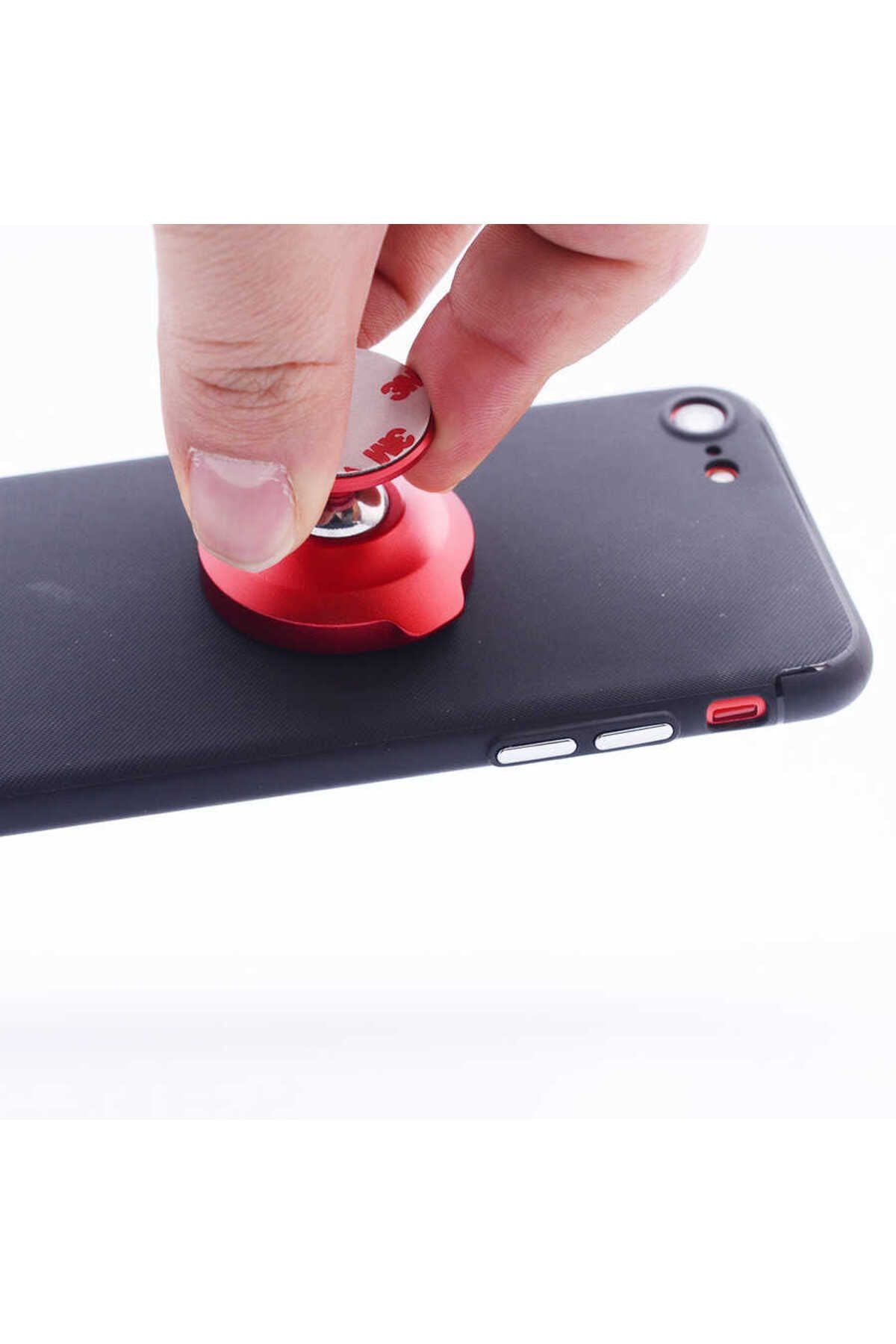 iPhone SE 2022 Uyumlu Zore Time Magnet Silikon-Kırmızı