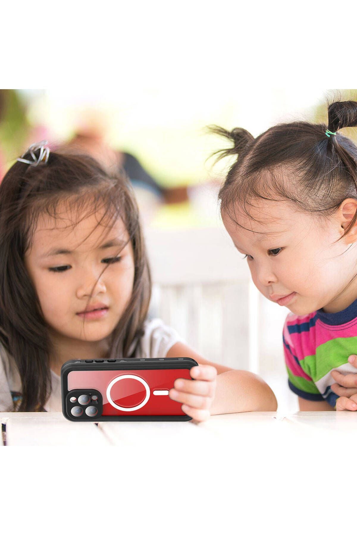 iPhone 15 Pro Uyumlu 1-1 Su Geçirmez Kılıf-Siyah