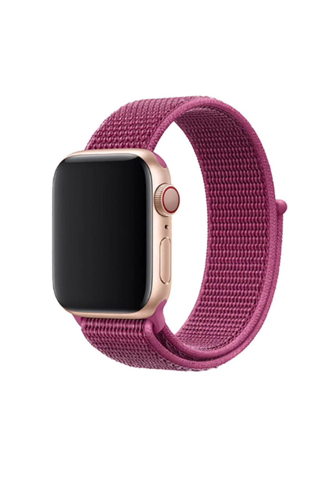 Watch 42mm Uyumlu KRD-03 Hasır  Kordon-56-Neon Pink