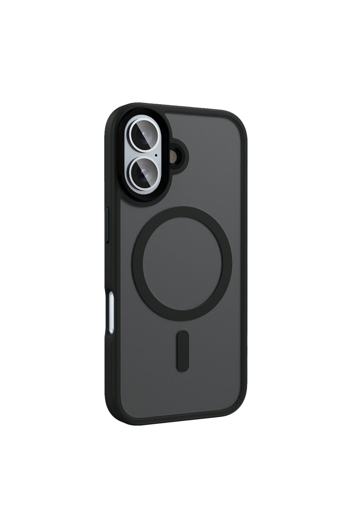 iPhone 16 Plus Kılıf Mat Arka Yüzey Wireless Şarj Özellikli AKAV Flet Magsafe Kapak - Rose Gold