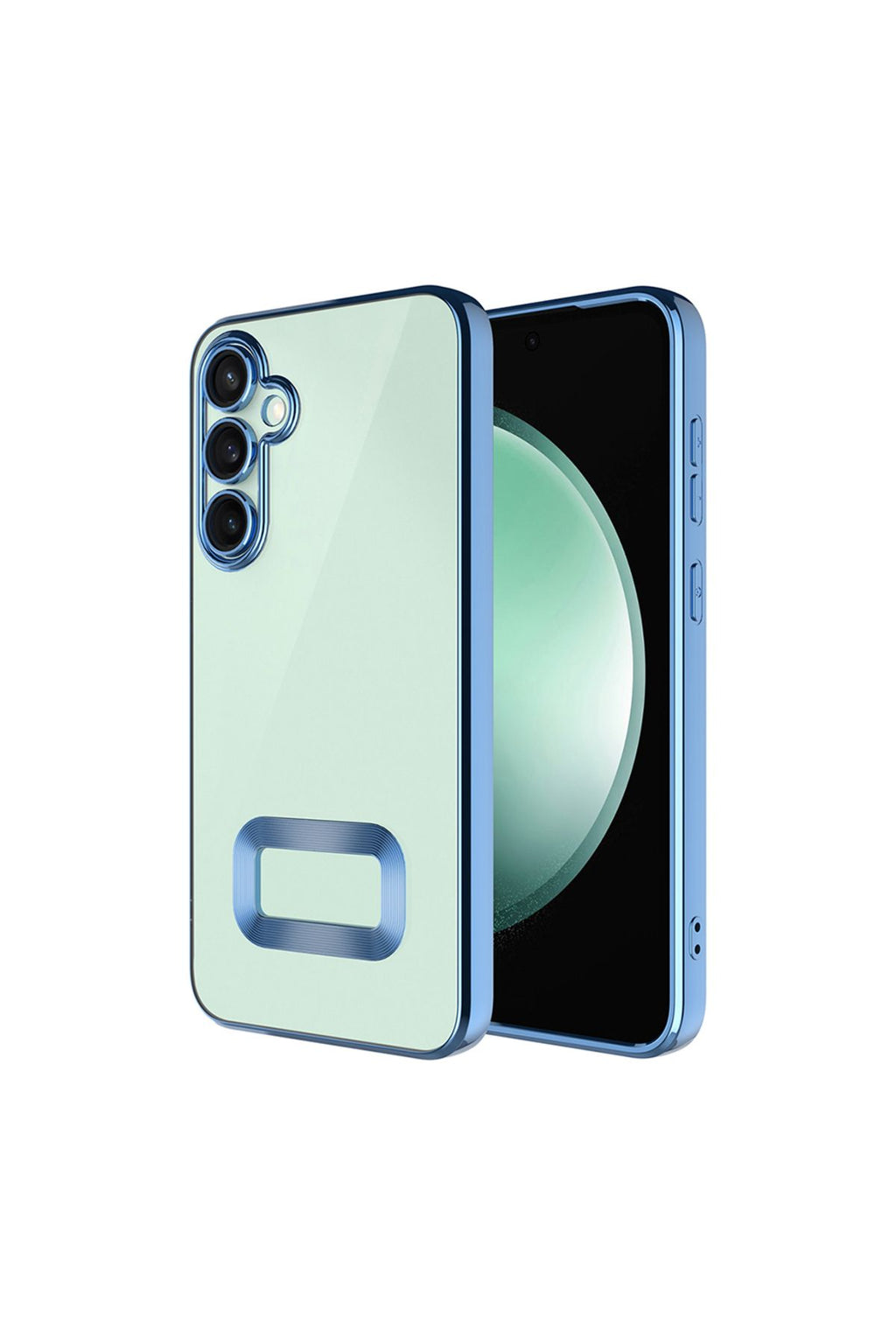 Galaxy A16 Uyumlu Kılıf Kamera Korumalı Logo Gösteren Zore Omega Kapak-Siyah