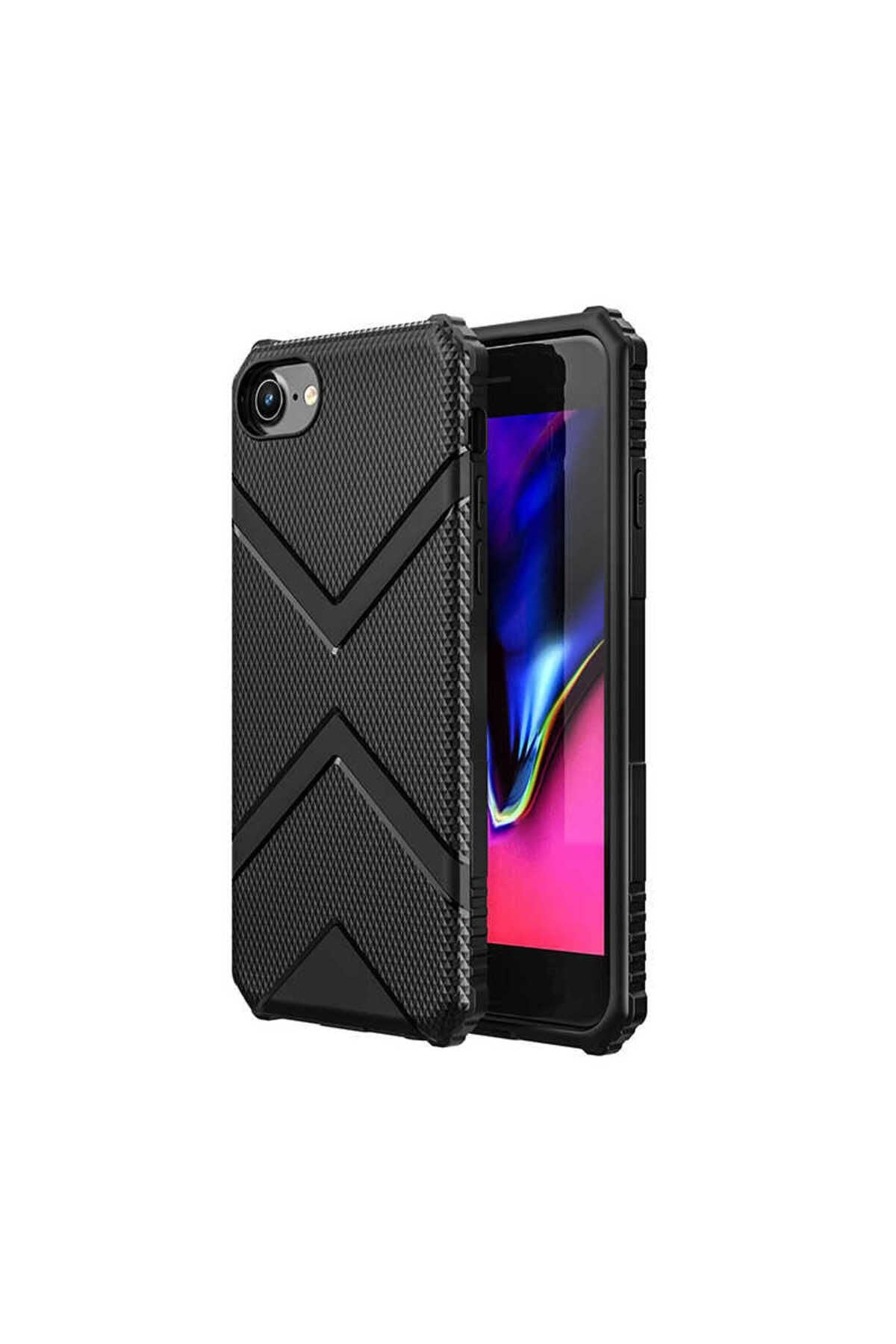 iPhone SE 2022 Uyumlu Zore Hank Silikon-Siyah