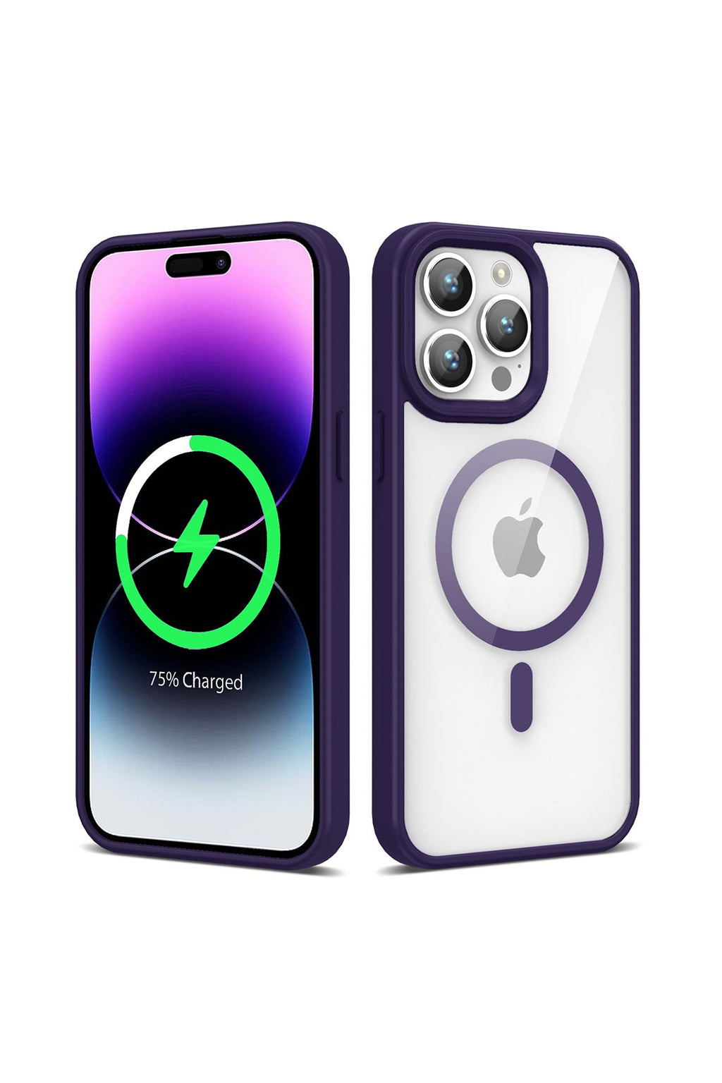 iPhone 14 Pro Uyumlu Magsafe Wireless Şarj Özellikli Silikon Zore Ege Kılıf-Lacivert