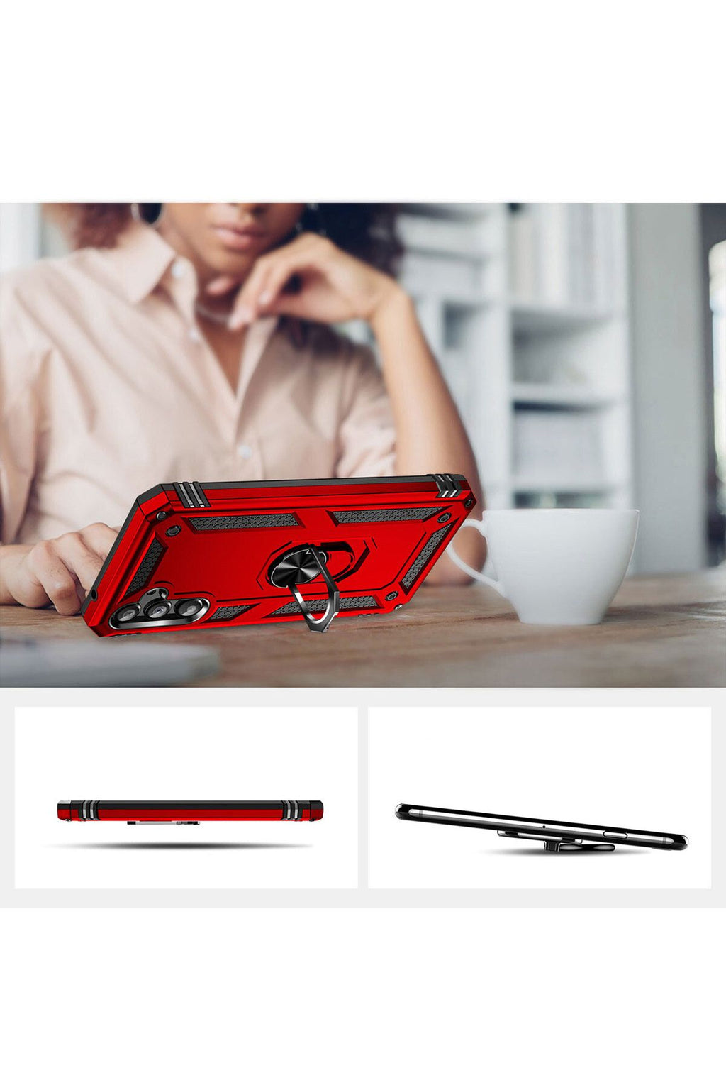 Galaxy A34 Kılıf Zore Vega Kapak - Siyah