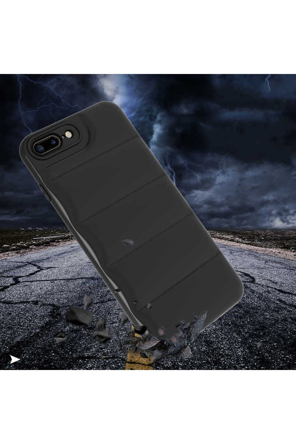 iPhone 8 Plus Kılıf Zore Kasis Kapak - Saks Mavi