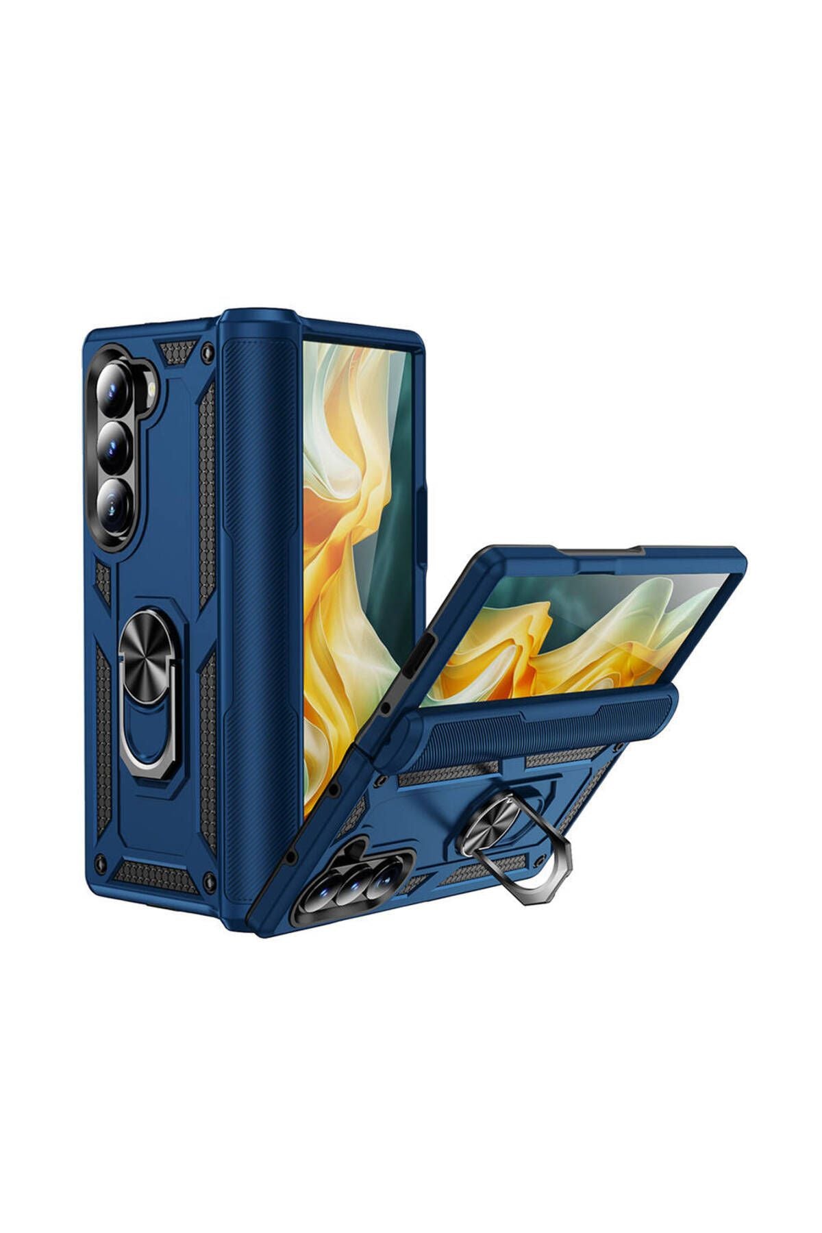 Galaxy Z Fold 6 Kılıf Zore Vega Kapak - Siyah