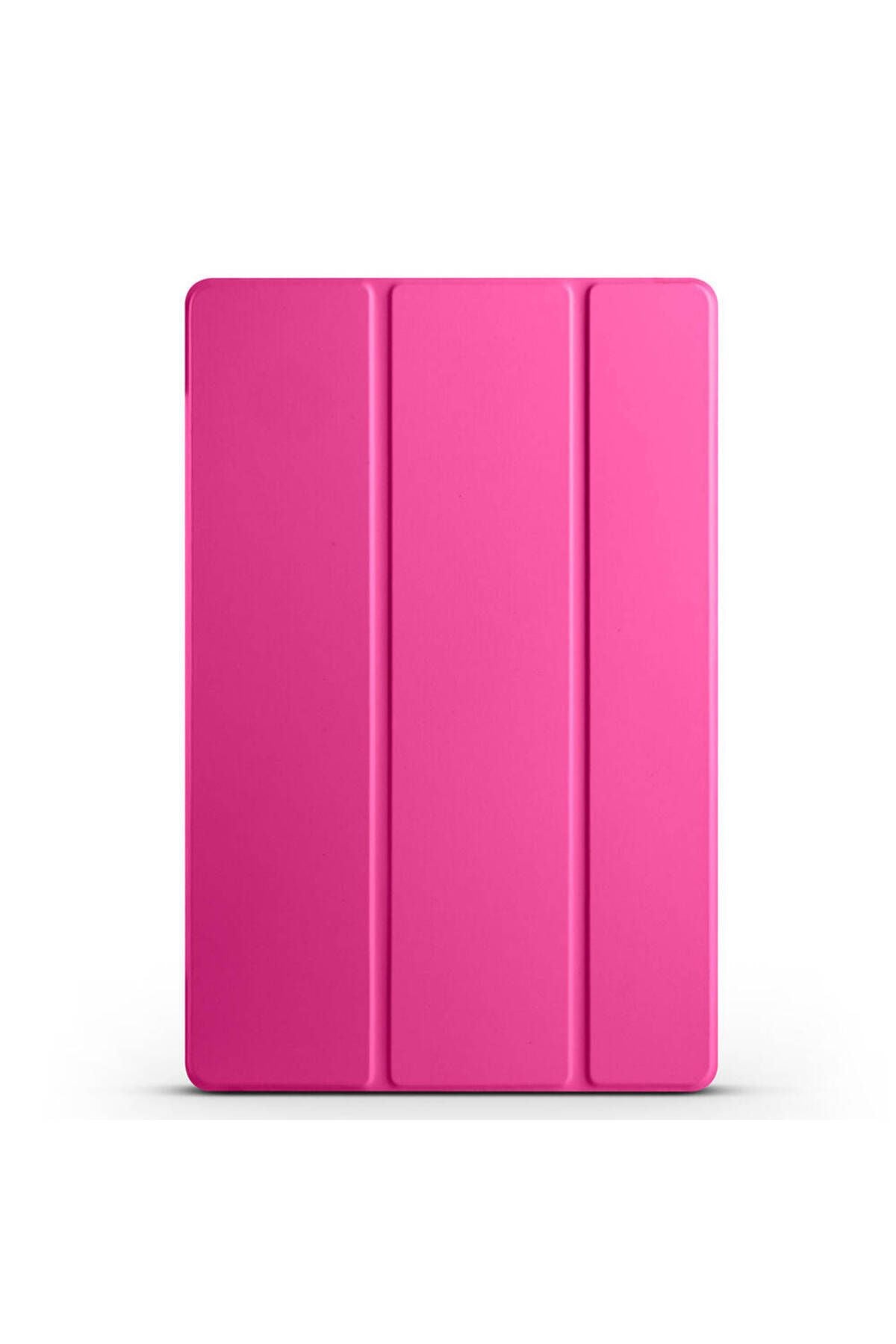 Galaxy Tab S9 FE Plus Uyumlu Zore Smart Cover Standlı 1-1 Kılıf-Gold