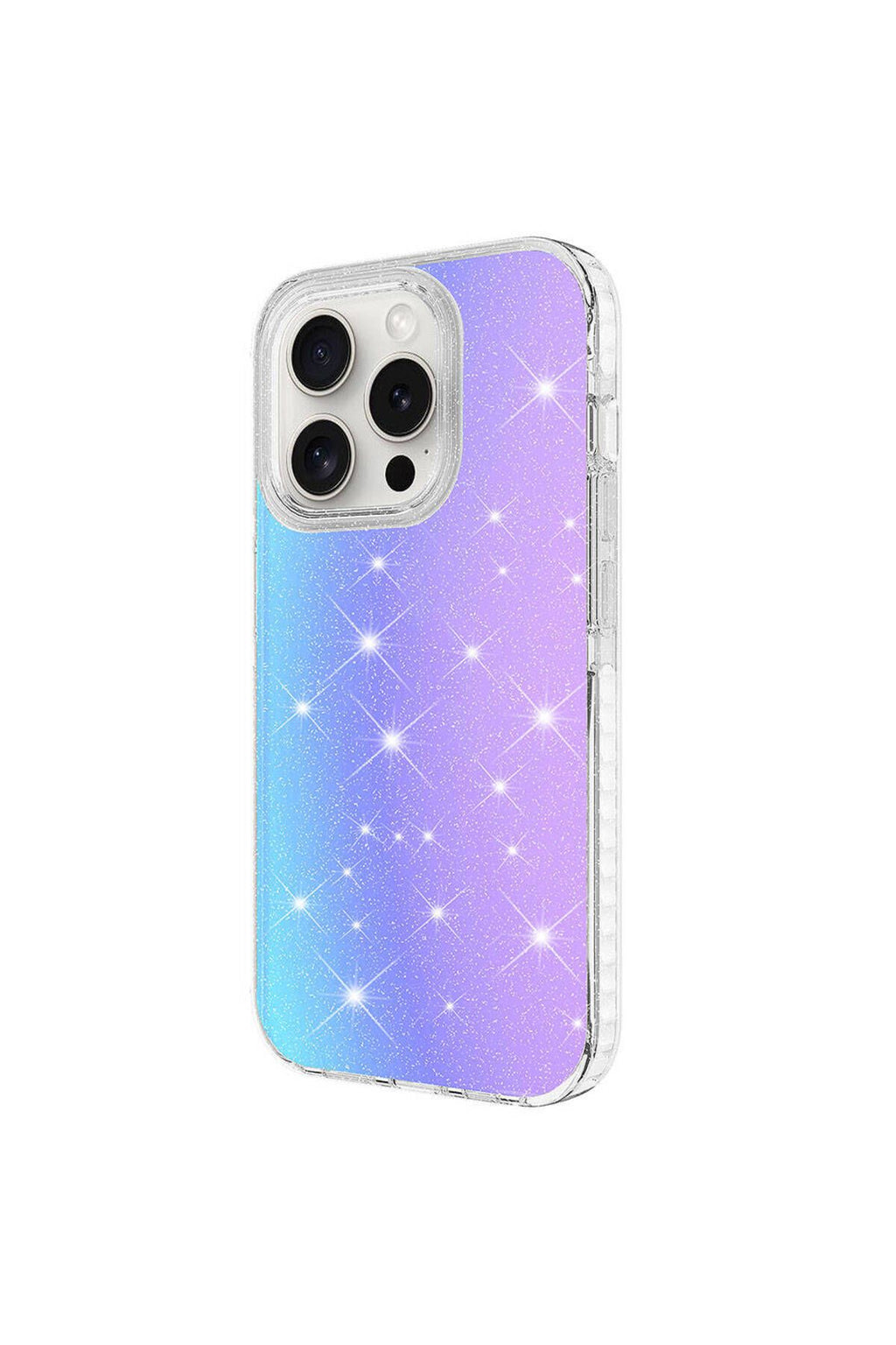 iPhone 15 Pro Max Uyumlu Parlak Renk Geçişli Zore Velle Kılıf-Beyaz